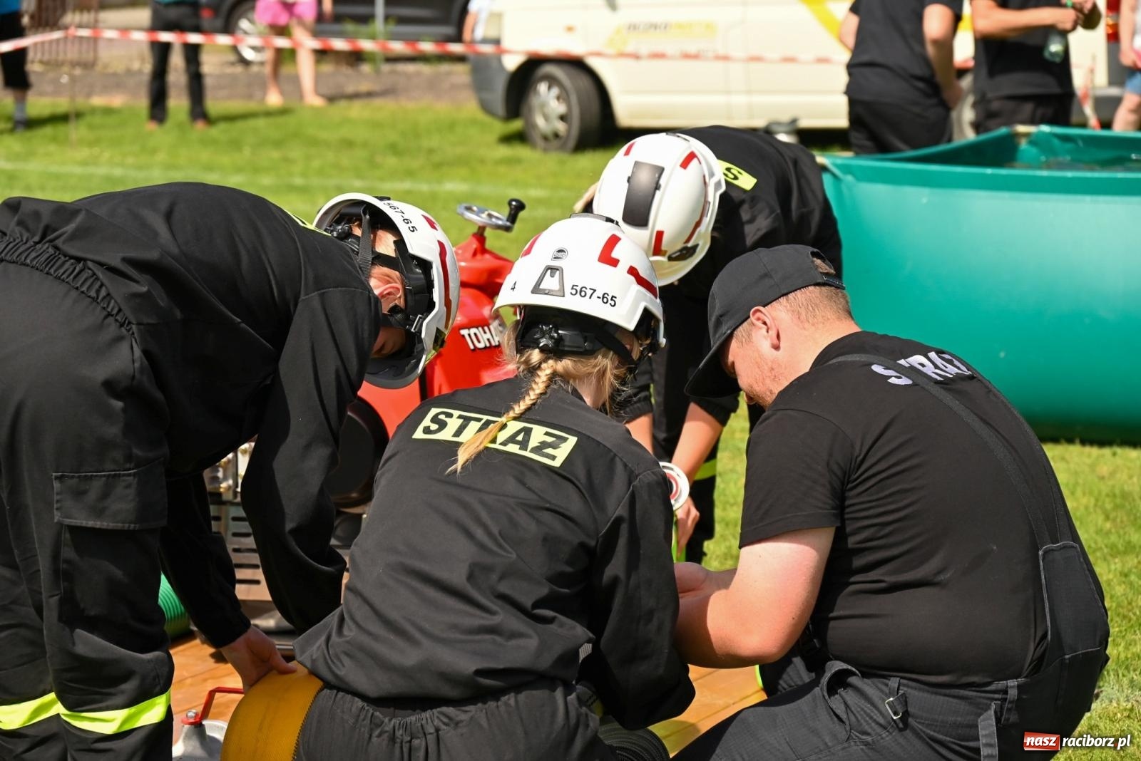 Zdjęcie w galerii na portalu naszraciborz.pl: Cała pula dla Roszkowa. Gminne zawody sportowo-pożarnicze w Krzyżanowicach wiadomości z regionu