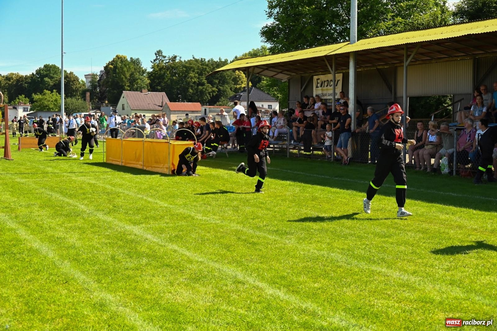 Zdjęcie w galerii na portalu naszraciborz.pl: Cała pula dla Roszkowa. Gminne zawody sportowo-pożarnicze w Krzyżanowicach wiadomości z regionu