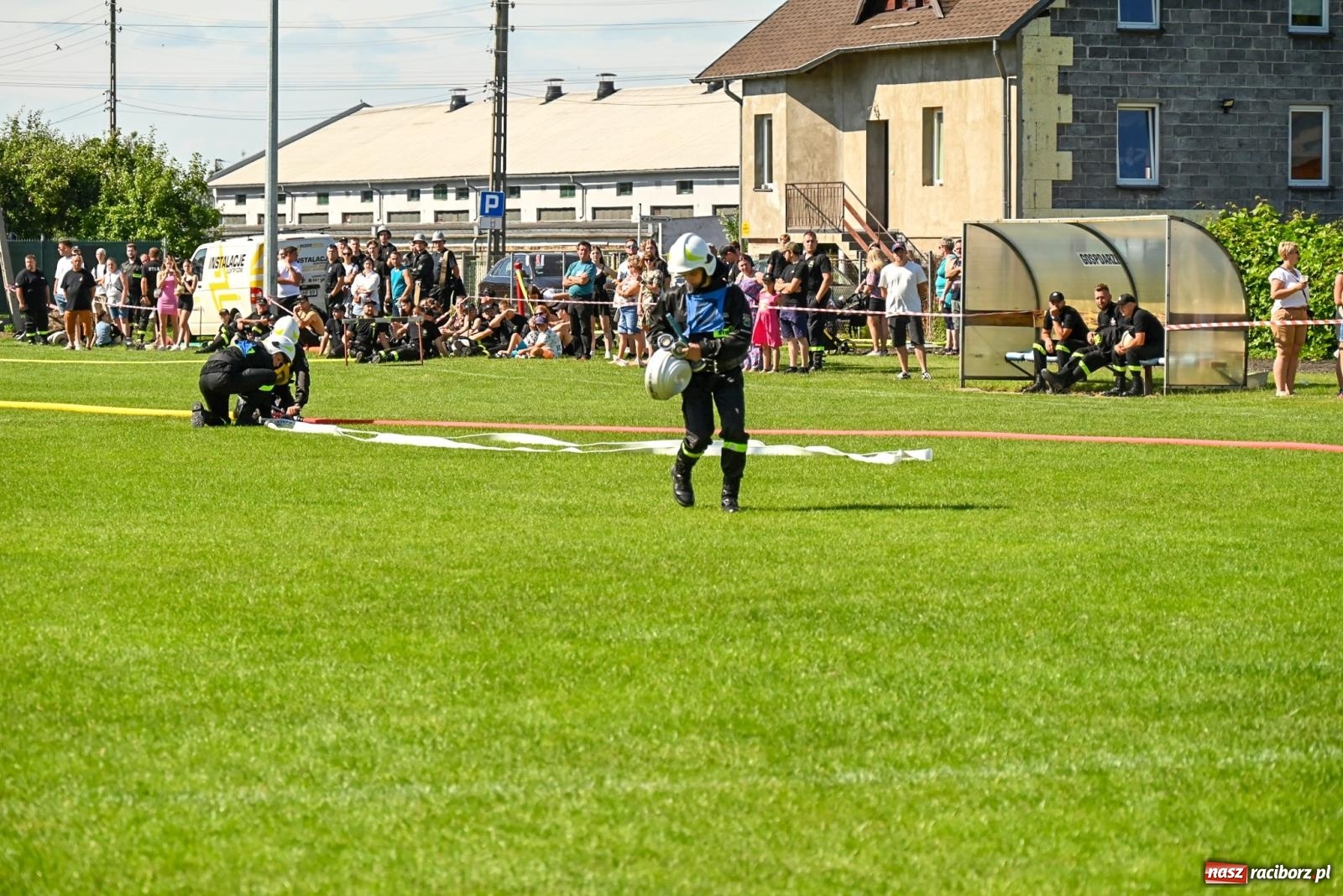 Zdjęcie w galerii na portalu naszraciborz.pl: Cała pula dla Roszkowa. Gminne zawody sportowo-pożarnicze w Krzyżanowicach wiadomości z regionu
