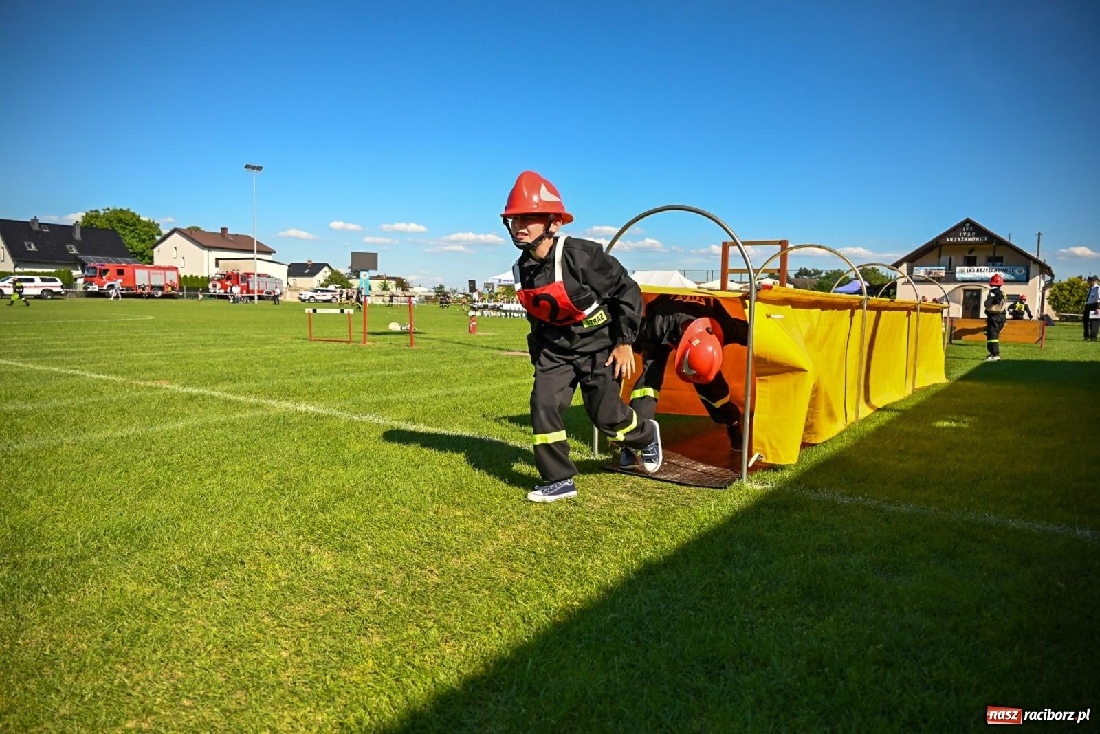 Zdjęcie w galerii na portalu naszraciborz.pl: Cała pula dla Roszkowa. Gminne zawody sportowo-pożarnicze w Krzyżanowicach wiadomości z regionu