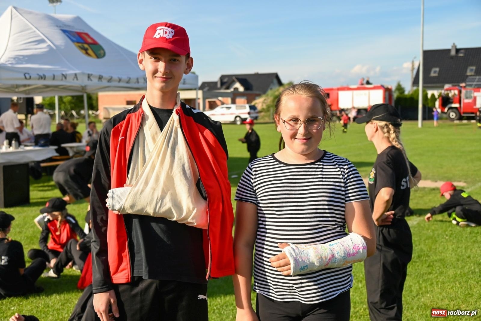Zdjęcie w galerii na portalu naszraciborz.pl: Cała pula dla Roszkowa. Gminne zawody sportowo-pożarnicze w Krzyżanowicach wiadomości z regionu