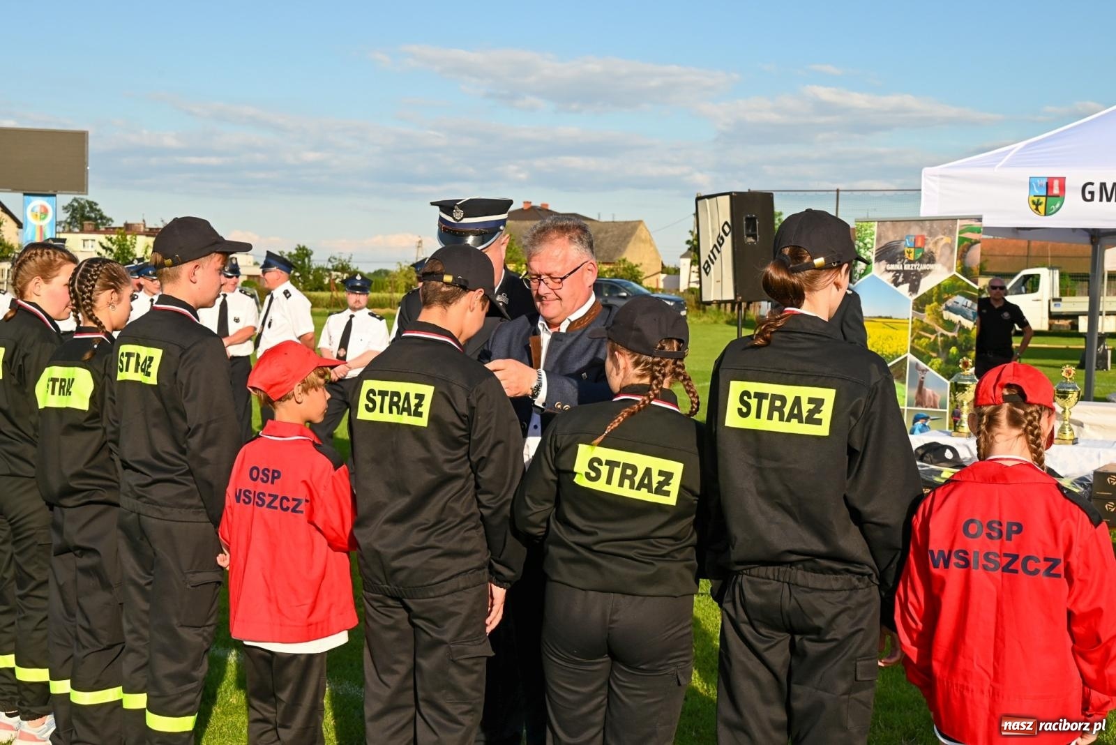 Zdjęcie w galerii na portalu naszraciborz.pl: Cała pula dla Roszkowa. Gminne zawody sportowo-pożarnicze w Krzyżanowicach wiadomości z regionu