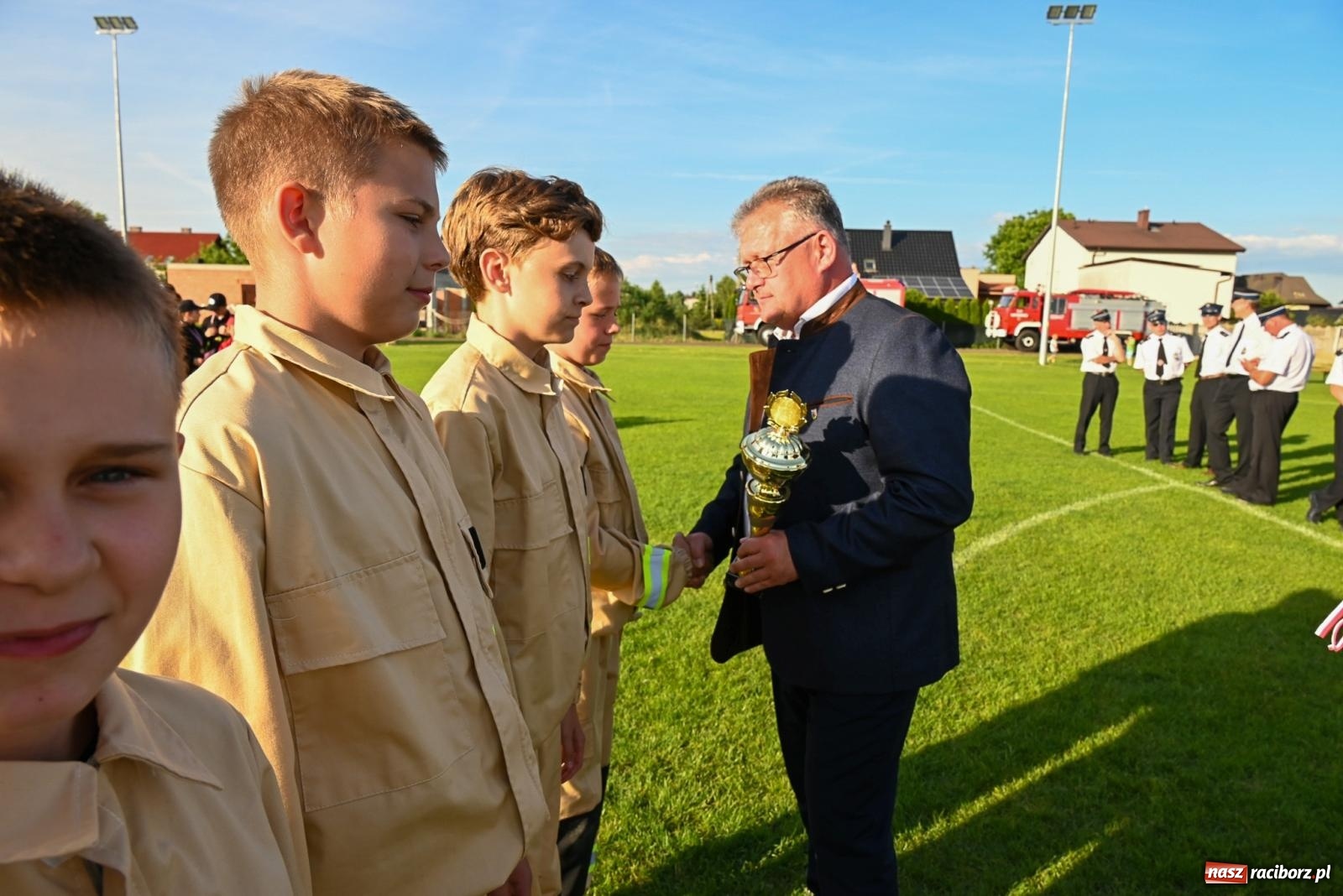 Zdjęcie w galerii na portalu naszraciborz.pl: Cała pula dla Roszkowa. Gminne zawody sportowo-pożarnicze w Krzyżanowicach wiadomości z regionu