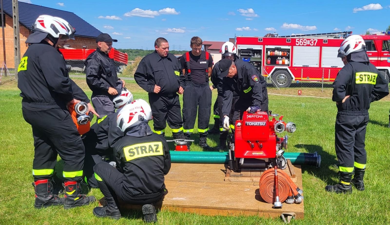 Zdjęcie w galerii na portalu naszraciborz.pl: OSP Pogrzebień najlepsza w zawodach gminnych w Kobyli wiadomości z regionu