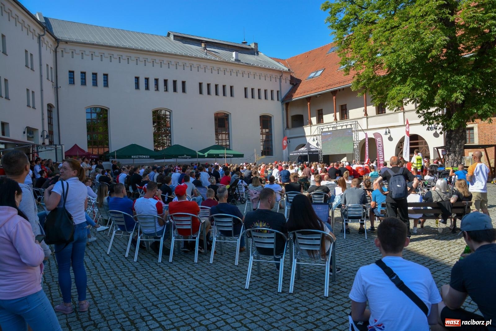 Zdjęcie w galerii na portalu naszraciborz.pl: Tak w Raciborzu zagrzewali biało-czerwonych do boju [FOTO i WIDEO] wiadomości z regionu
