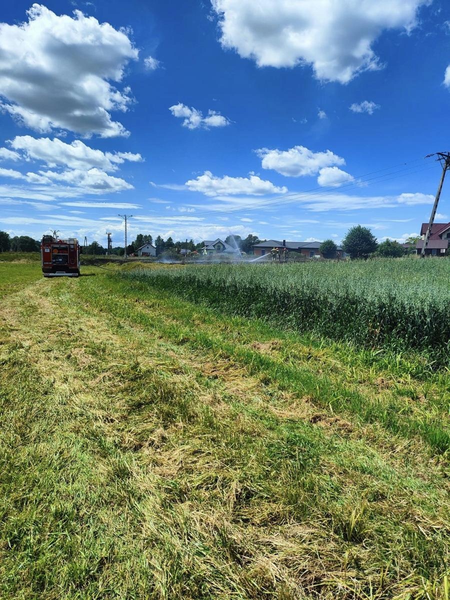 Zdjęcie w galerii na portalu naszraciborz.pl: Dwie strażackie interwencje w Żytnej. Pożar trawy na nieużytkach wiadomości z regionu