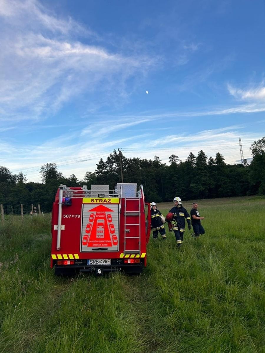 Zdjęcie w galerii na portalu naszraciborz.pl: Dwie strażackie interwencje w Żytnej. Pożar trawy na nieużytkach wiadomości z regionu