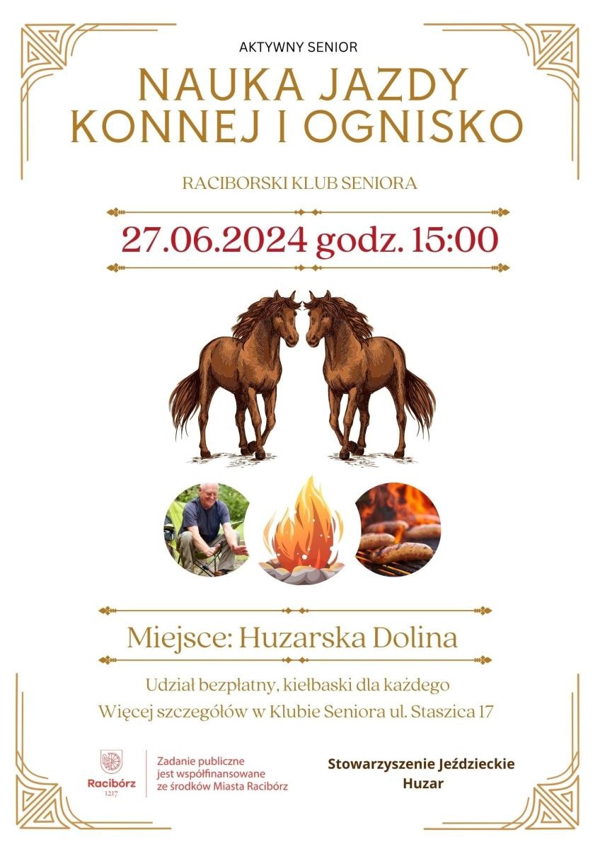 Zdjęcie w galerii na portalu naszraciborz.pl: Huzar zaprasza seniorów na naukę jazdy konnej wiadomości z regionu