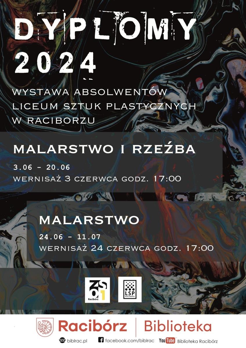 Zdjęcie w galerii na portalu naszraciborz.pl: DYPLOMY 2024: malarstwo. Kolejny wernisaż w bibliotecznej Galerii Gawra wiadomości z regionu