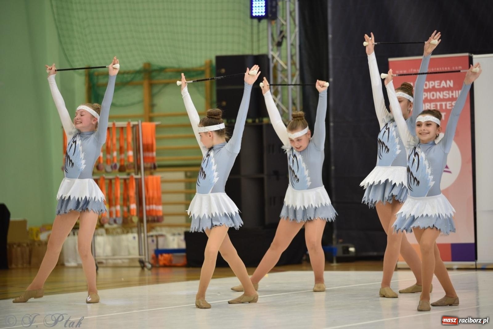 Zdjęcie w galerii na portalu naszraciborz.pl: Racibórz gospodarzem 17. Mistrzostw Europy Mażoretek [FOTO] wiadomości z regionu