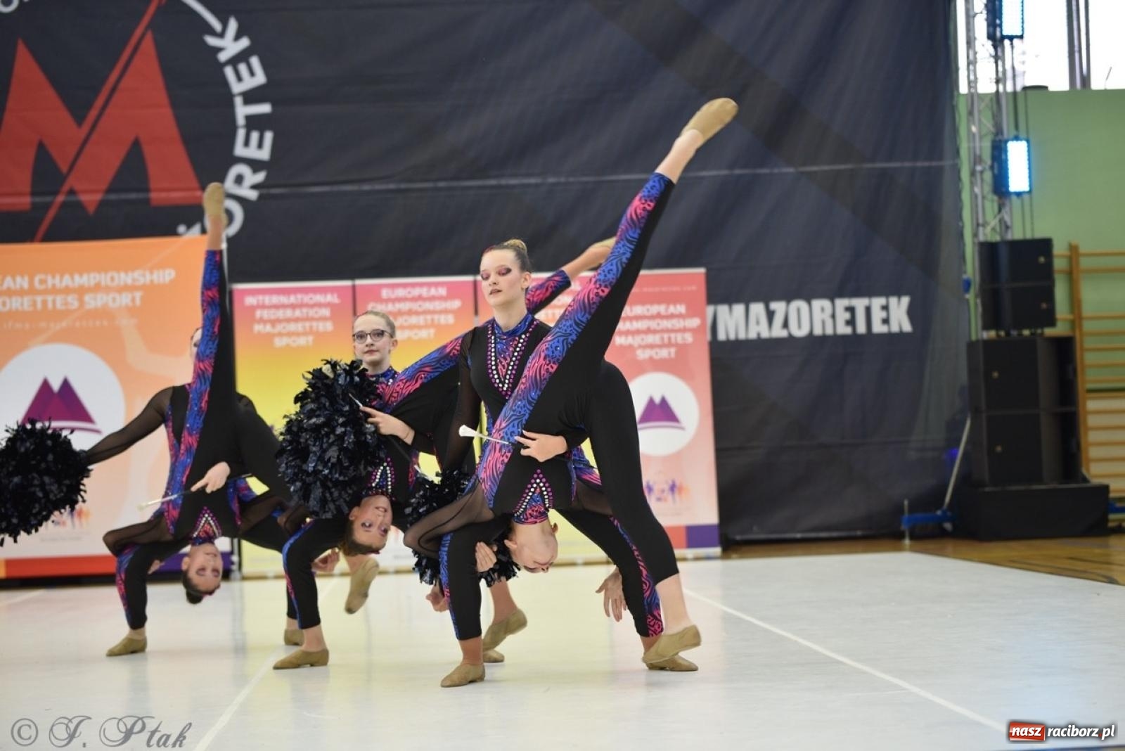 Zdjęcie w galerii na portalu naszraciborz.pl: Racibórz gospodarzem 17. Mistrzostw Europy Mażoretek [FOTO] wiadomości z regionu