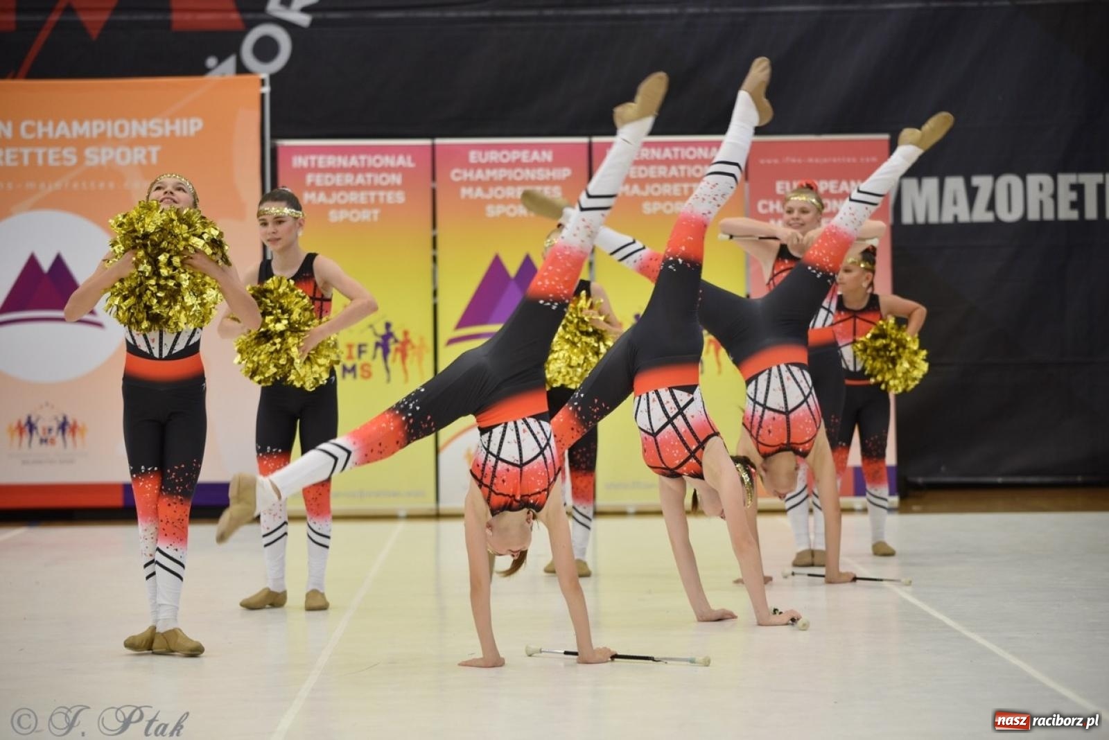 Zdjęcie w galerii na portalu naszraciborz.pl: Racibórz gospodarzem 17. Mistrzostw Europy Mażoretek [FOTO] wiadomości z regionu