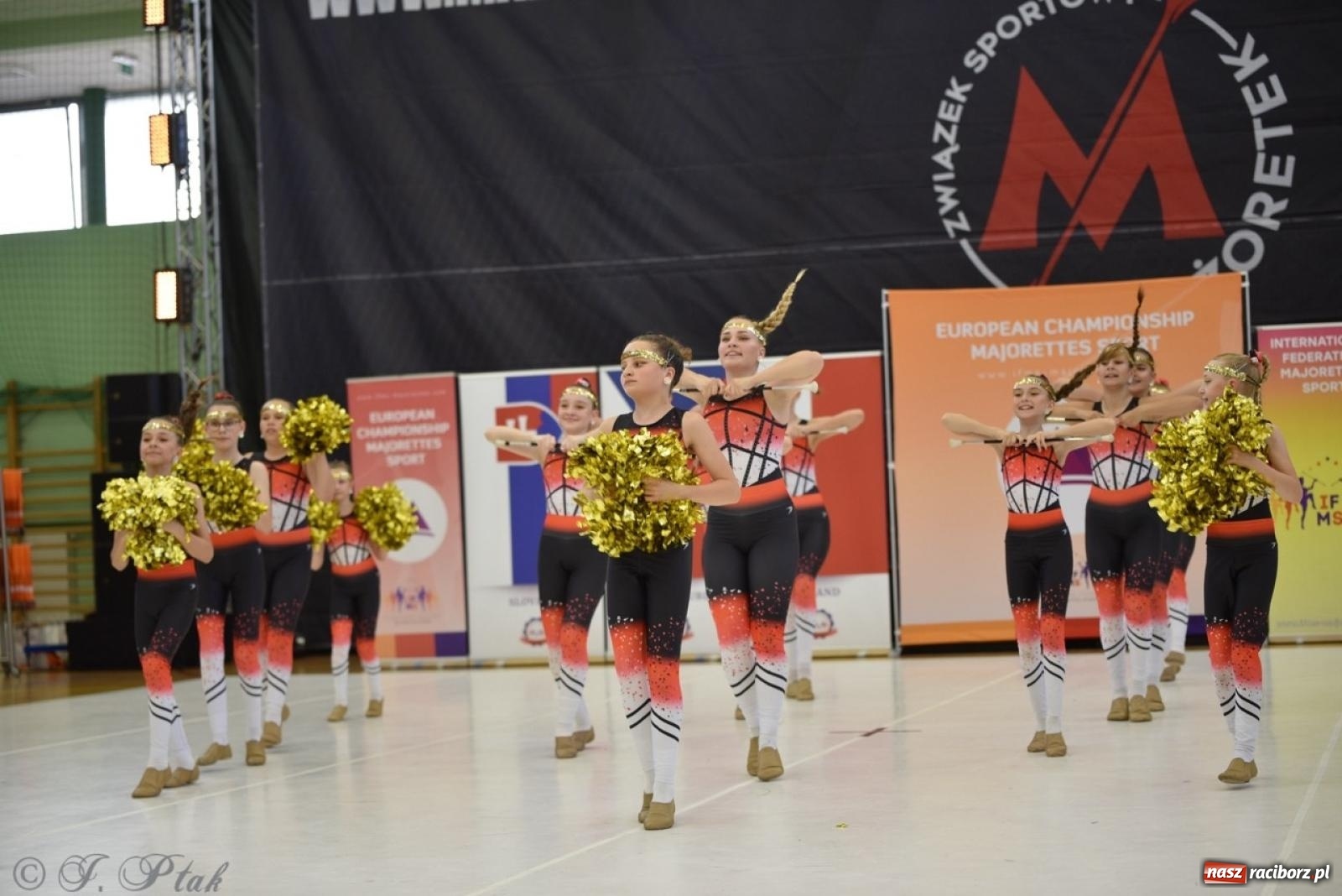 Zdjęcie w galerii na portalu naszraciborz.pl: Racibórz gospodarzem 17. Mistrzostw Europy Mażoretek [FOTO] wiadomości z regionu