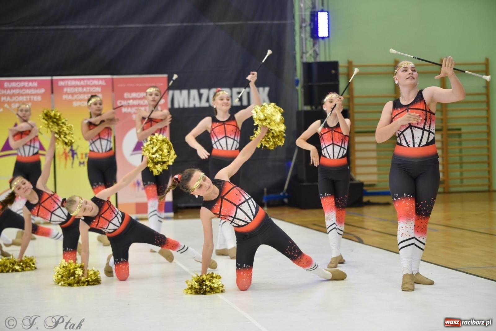Zdjęcie w galerii na portalu naszraciborz.pl: Racibórz gospodarzem 17. Mistrzostw Europy Mażoretek [FOTO] wiadomości z regionu