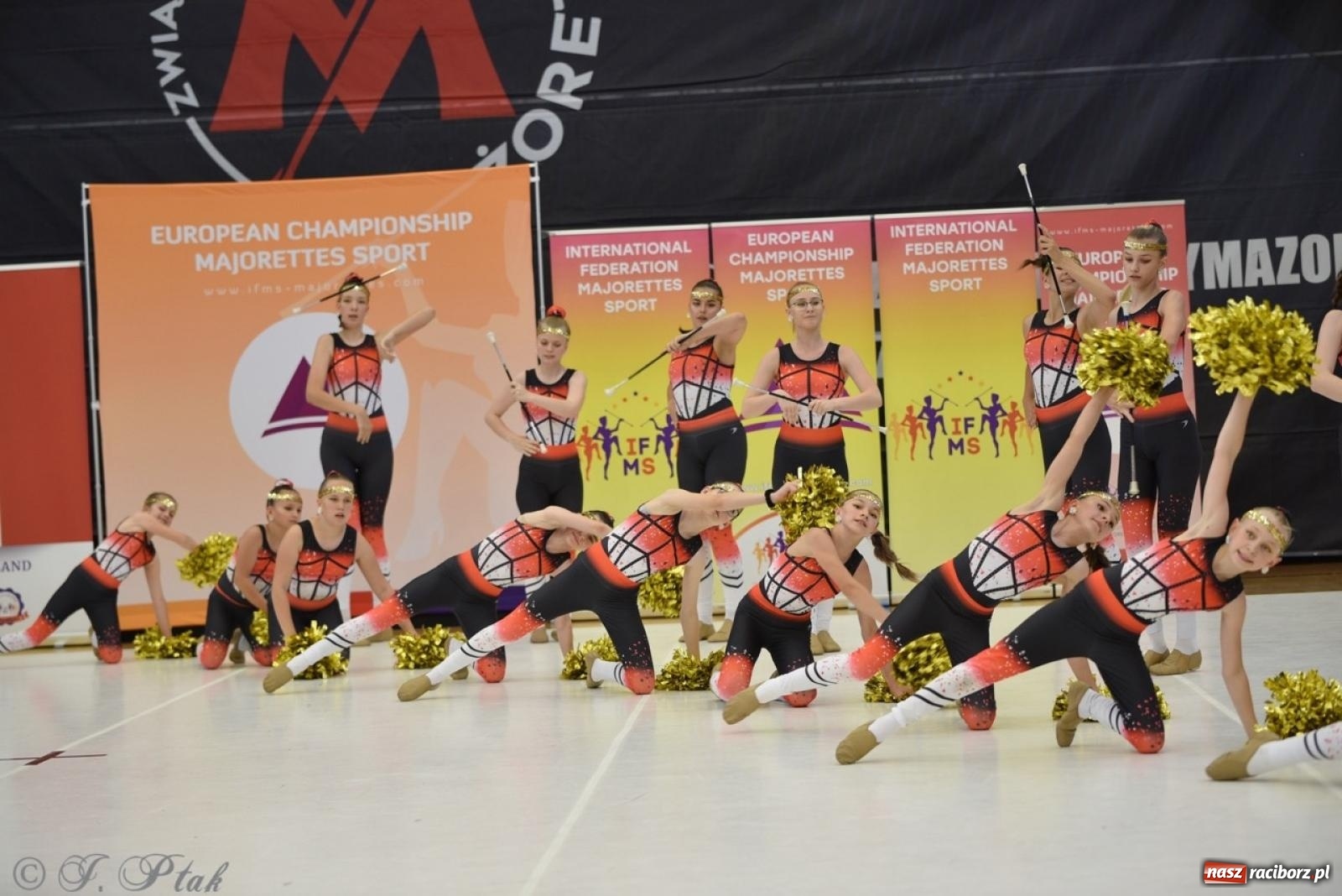 Zdjęcie w galerii na portalu naszraciborz.pl: Racibórz gospodarzem 17. Mistrzostw Europy Mażoretek [FOTO] wiadomości z regionu