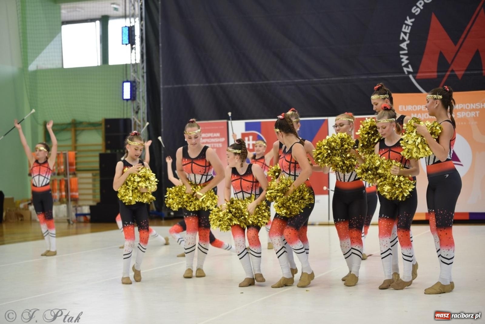 Zdjęcie w galerii na portalu naszraciborz.pl: Racibórz gospodarzem 17. Mistrzostw Europy Mażoretek [FOTO] wiadomości z regionu