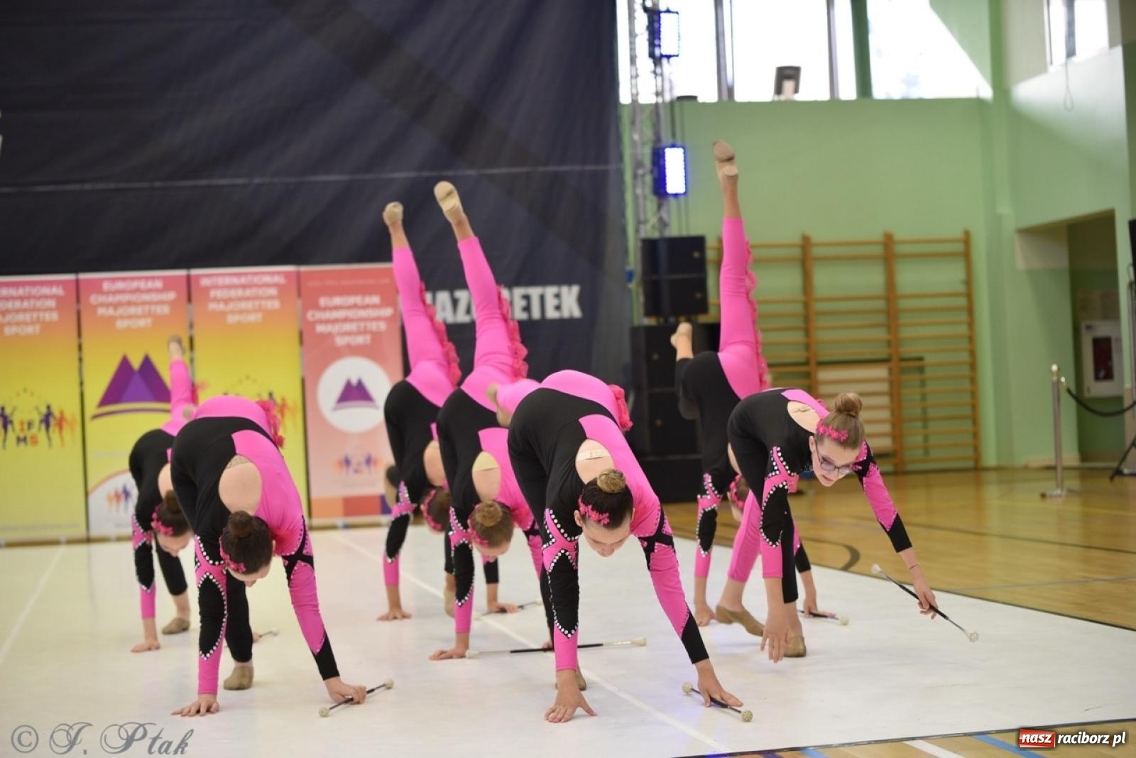 Zdjęcie w galerii na portalu naszraciborz.pl: Racibórz gospodarzem 17. Mistrzostw Europy Mażoretek [FOTO] wiadomości z regionu