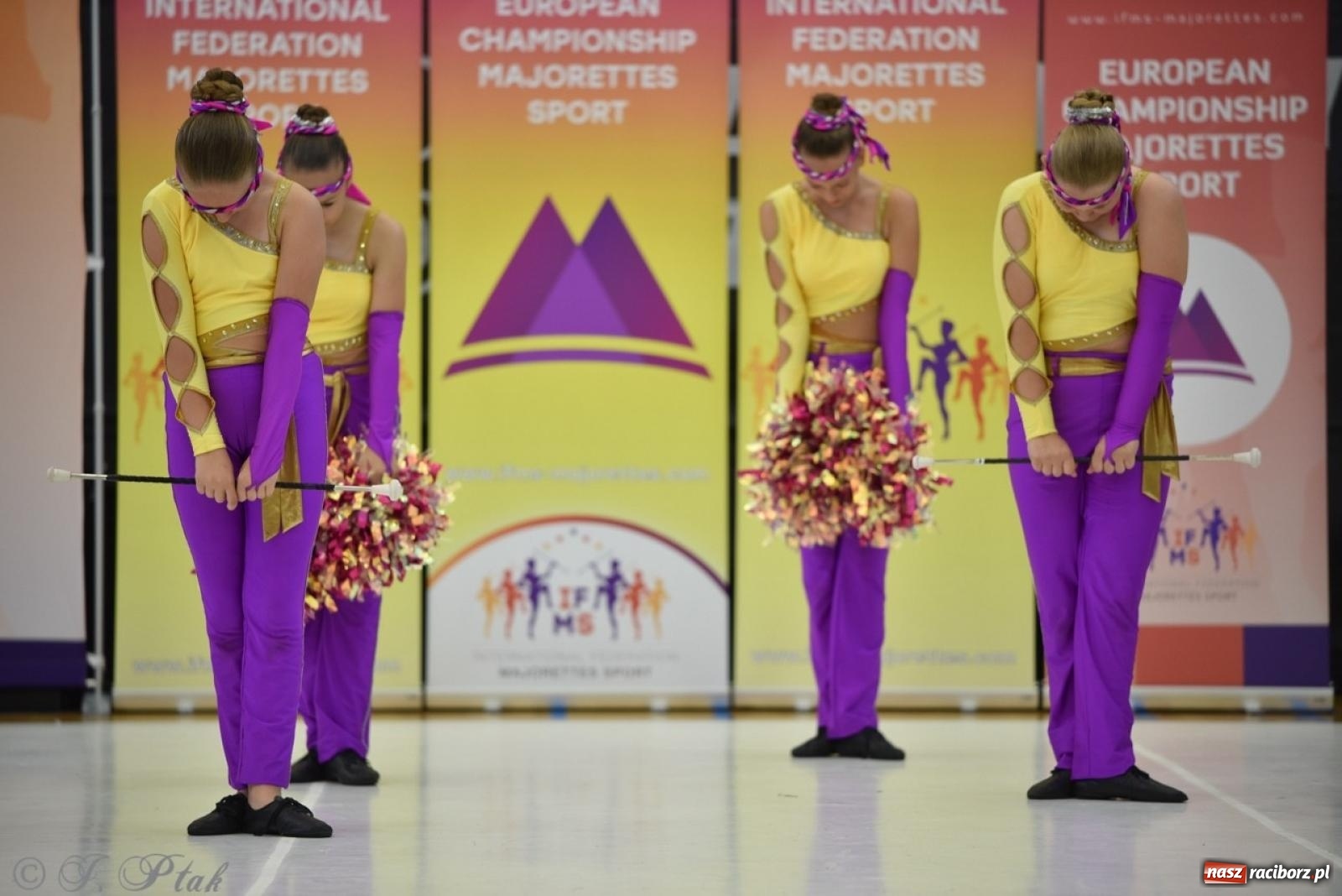 Zdjęcie w galerii na portalu naszraciborz.pl: Racibórz gospodarzem 17. Mistrzostw Europy Mażoretek [FOTO] wiadomości z regionu