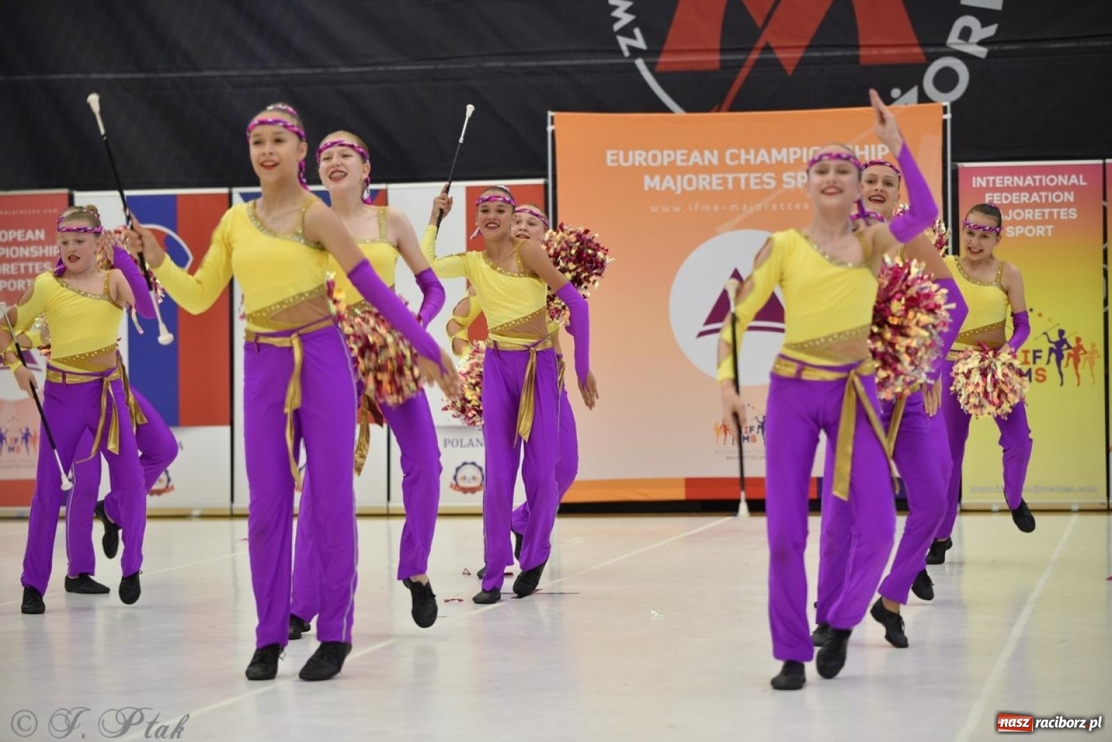 Zdjęcie w galerii na portalu naszraciborz.pl: Racibórz gospodarzem 17. Mistrzostw Europy Mażoretek [FOTO] wiadomości z regionu