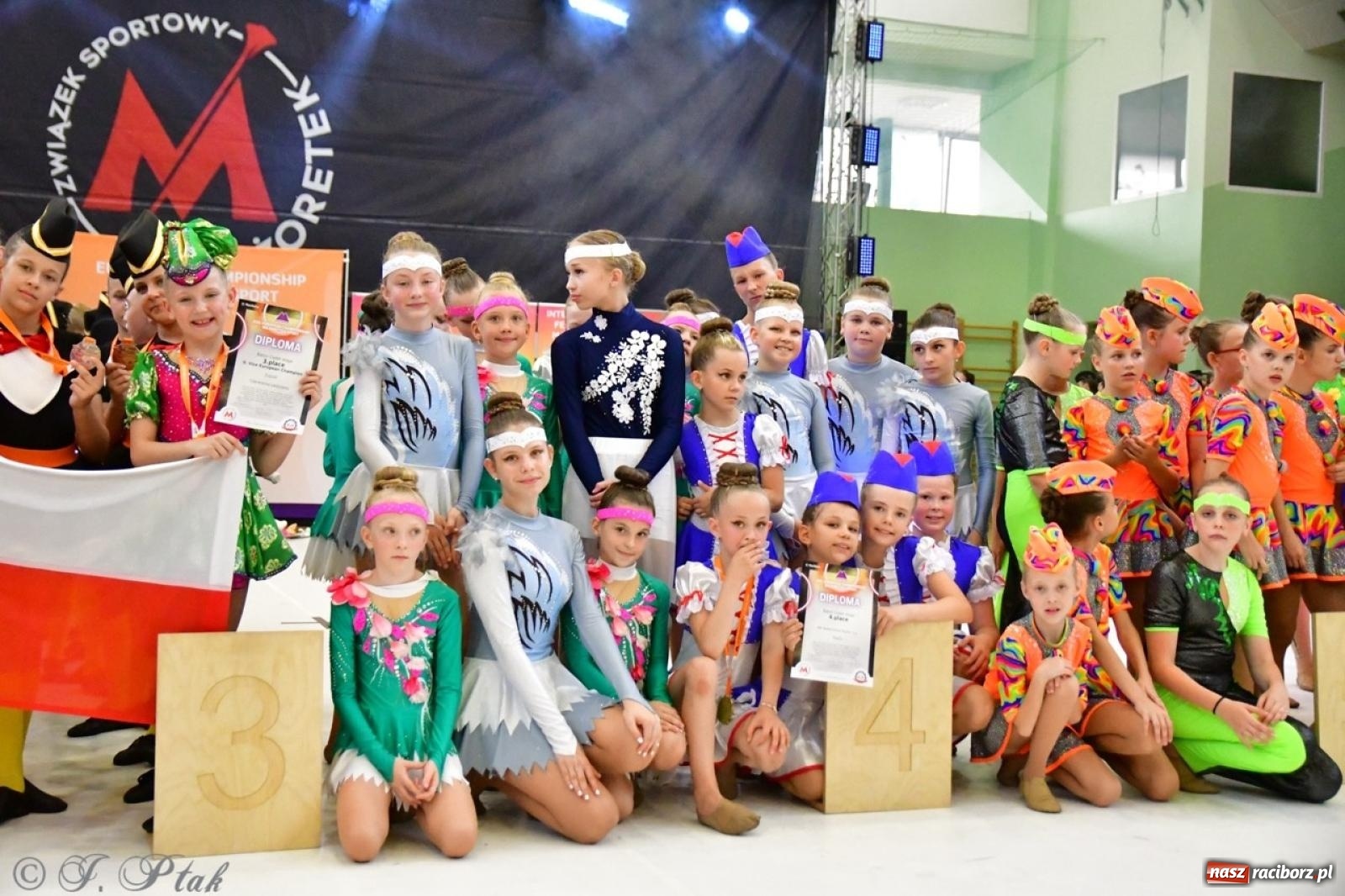 Zdjęcie w galerii na portalu naszraciborz.pl: Racibórz gospodarzem 17. Mistrzostw Europy Mażoretek [FOTO] wiadomości z regionu