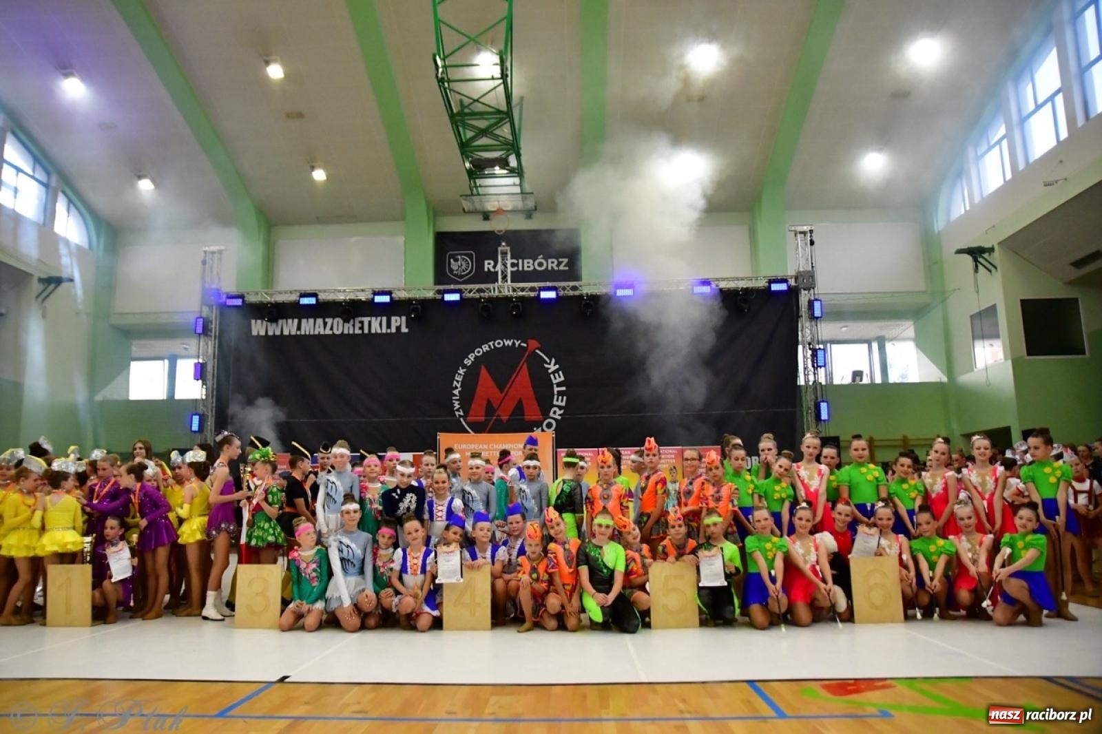 Zdjęcie w galerii na portalu naszraciborz.pl: Racibórz gospodarzem 17. Mistrzostw Europy Mażoretek [FOTO] wiadomości z regionu