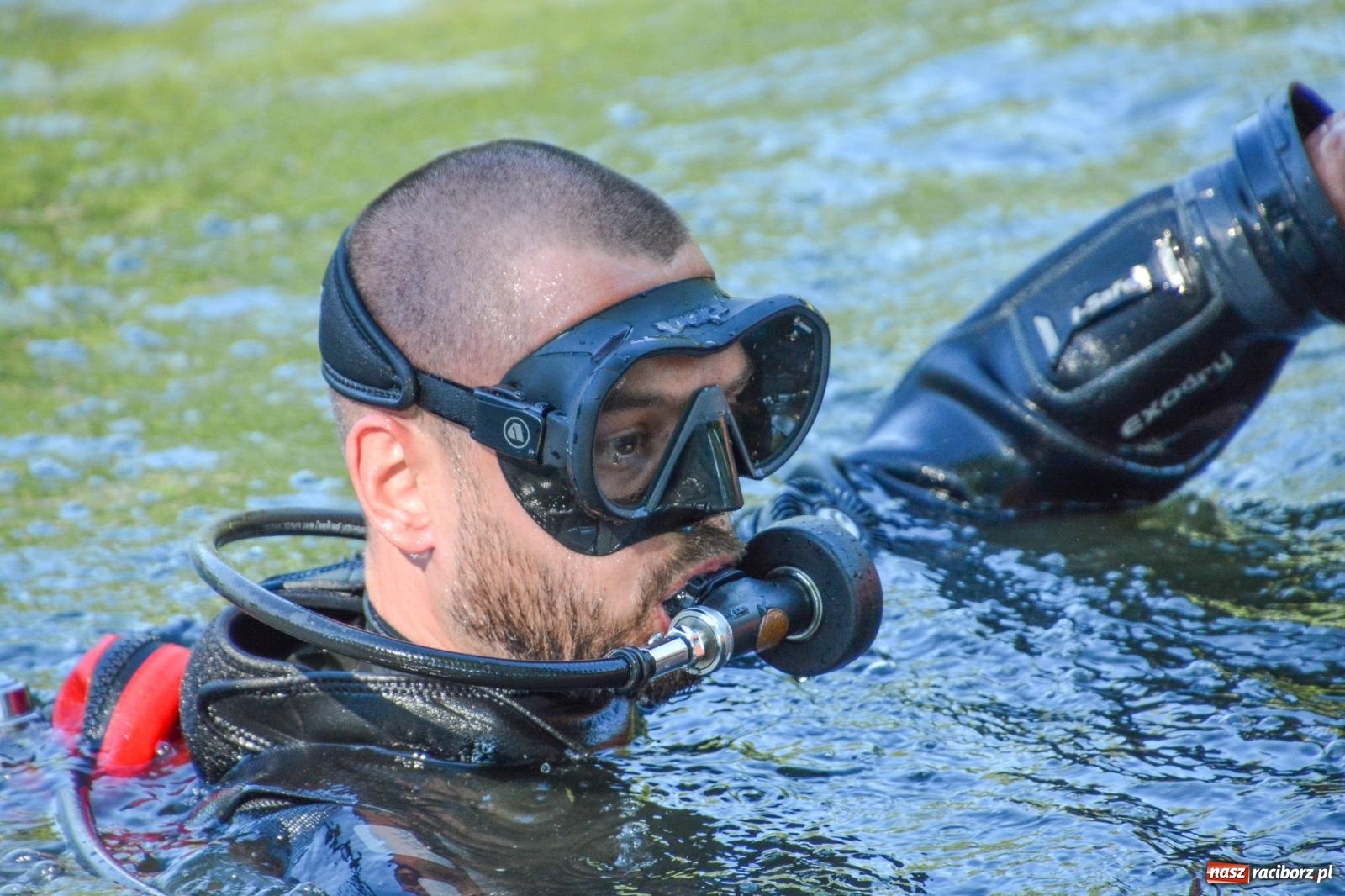 Zdjęcie w galerii na portalu naszraciborz.pl: Płetwonurkowie odkryli w stawie w Krowiarkach skarb wiadomości z regionu