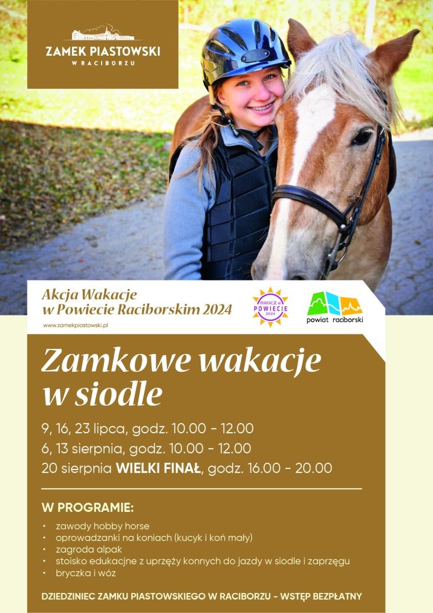 Zdjęcie w galerii na portalu naszraciborz.pl: Wakacje w siodle i hobby horse. Zamek Piastowski i Powiat Raciborski zapraszają wiadomości z regionu