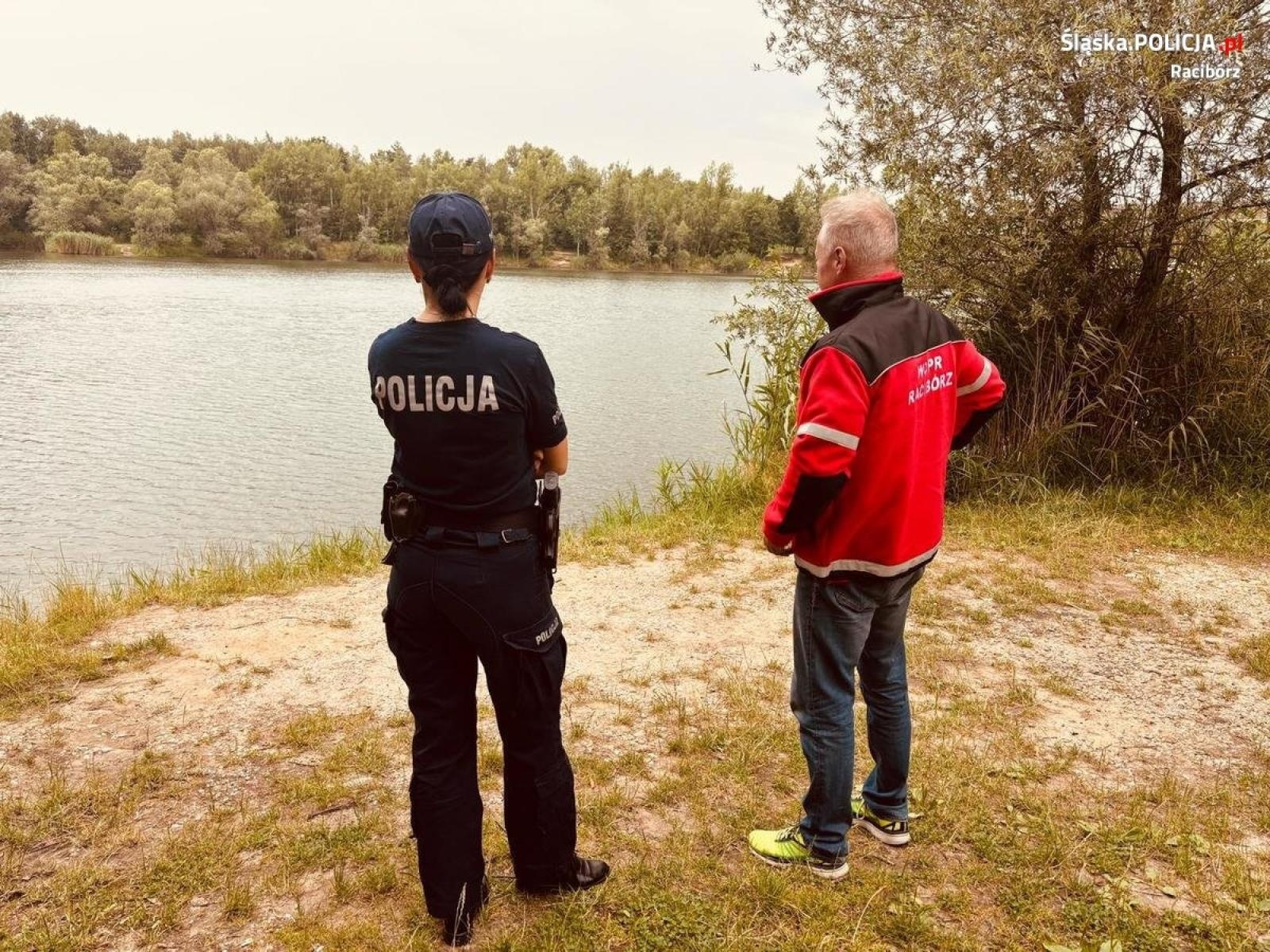 Zdjęcie w galerii na portalu naszraciborz.pl: Policja i WOPR kontrolują zbiorniki. Nad wodą najważniejsze jest bezpieczeństwo wiadomości z regionu