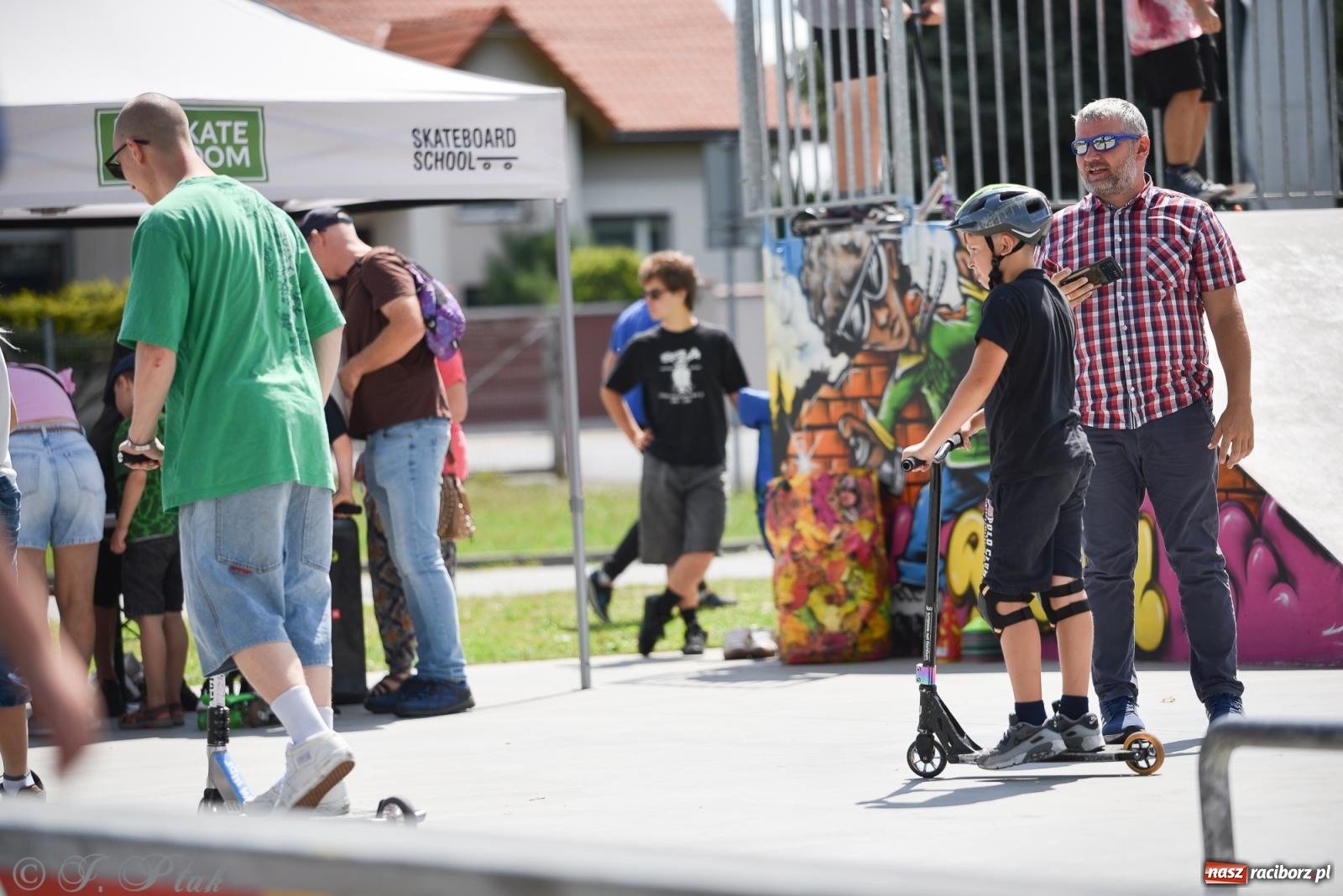 Zdjęcie w galerii na portalu naszraciborz.pl: Skatepark w Raciborzu zmodernizowany: Wakacyjne warsztaty Extreme City wiadomości z regionu