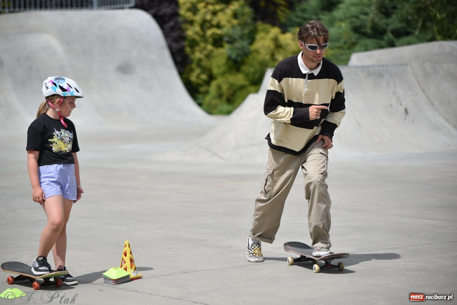 Zdjęcie w galerii na portalu naszraciborz.pl: Skatepark w Raciborzu zmodernizowany: Wakacyjne warsztaty Extreme City wiadomości z regionu