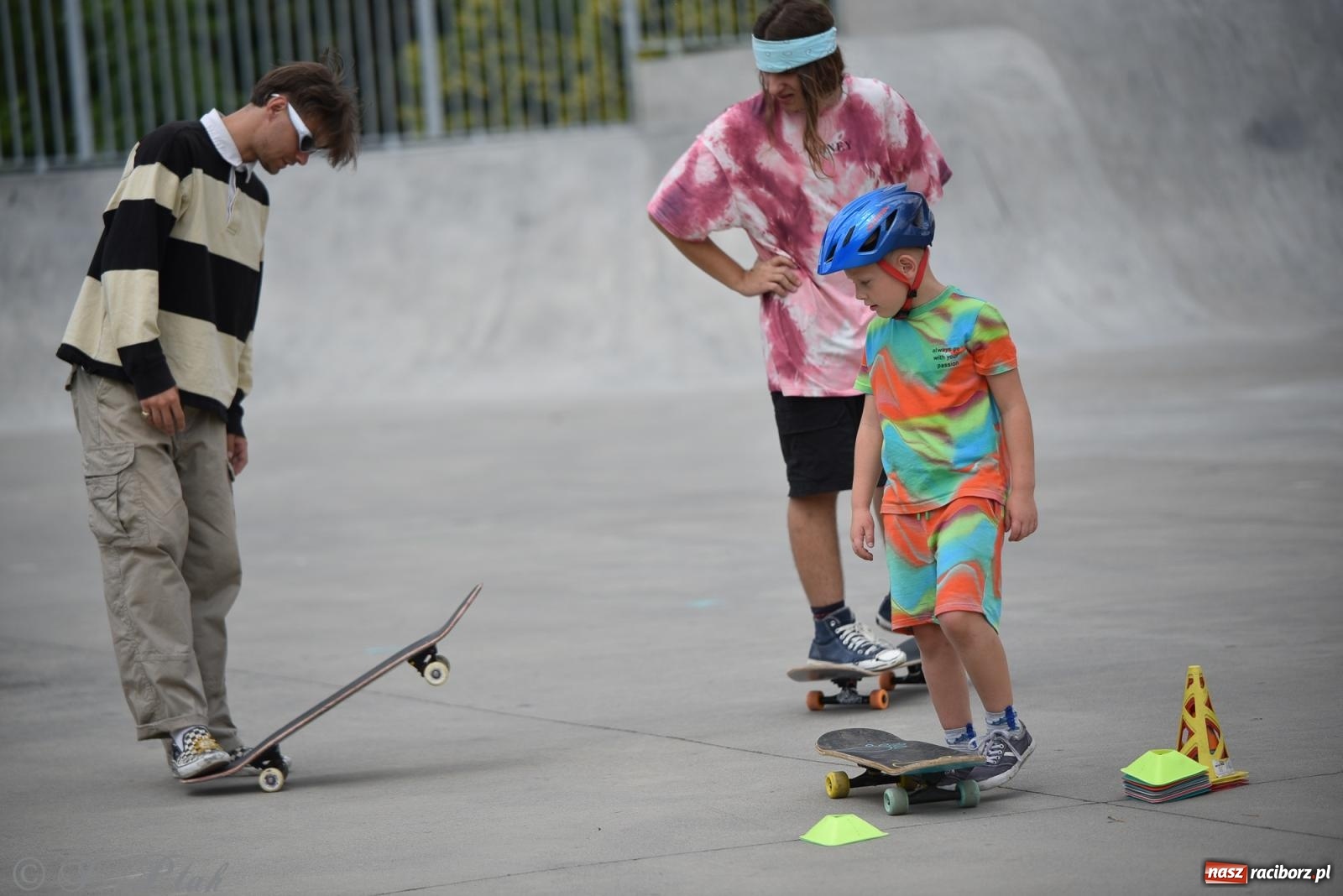 Zdjęcie w galerii na portalu naszraciborz.pl: Skatepark w Raciborzu zmodernizowany: Wakacyjne warsztaty Extreme City wiadomości z regionu