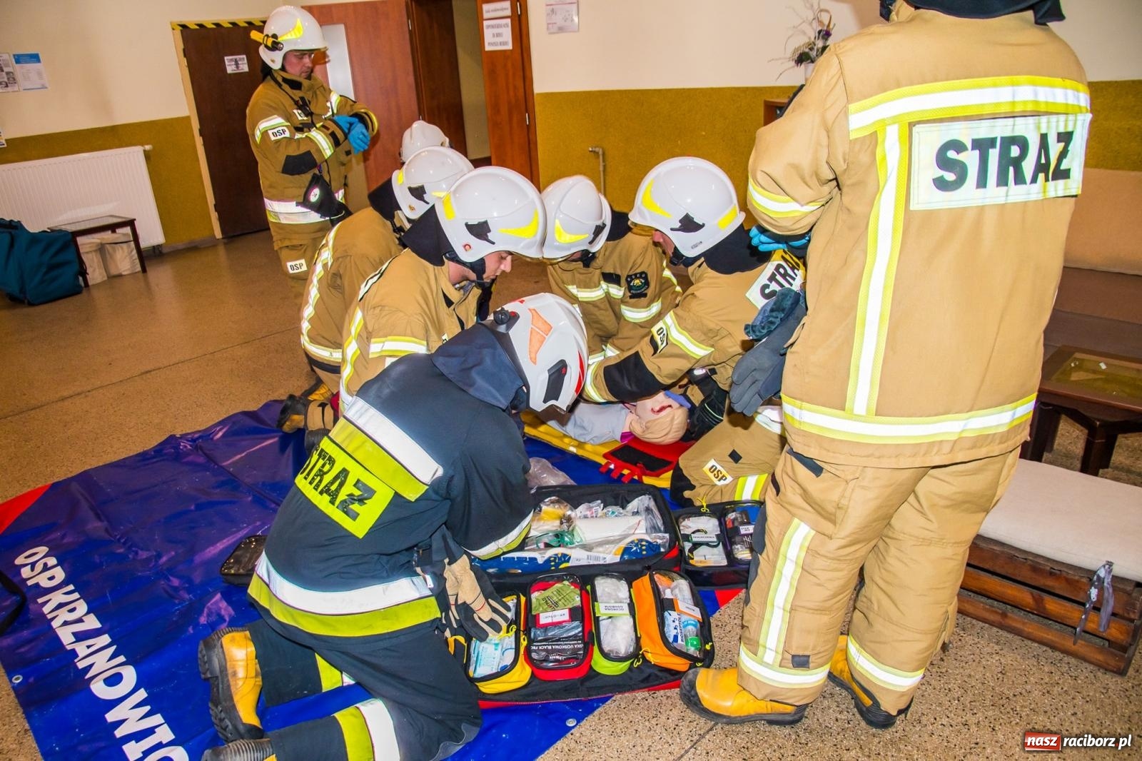 Zdjęcie w galerii na portalu naszraciborz.pl: Ćwiczenia strażackie w Krzanowicach. Świętowanie 135-lecia miejscowej OSP wiadomości z regionu