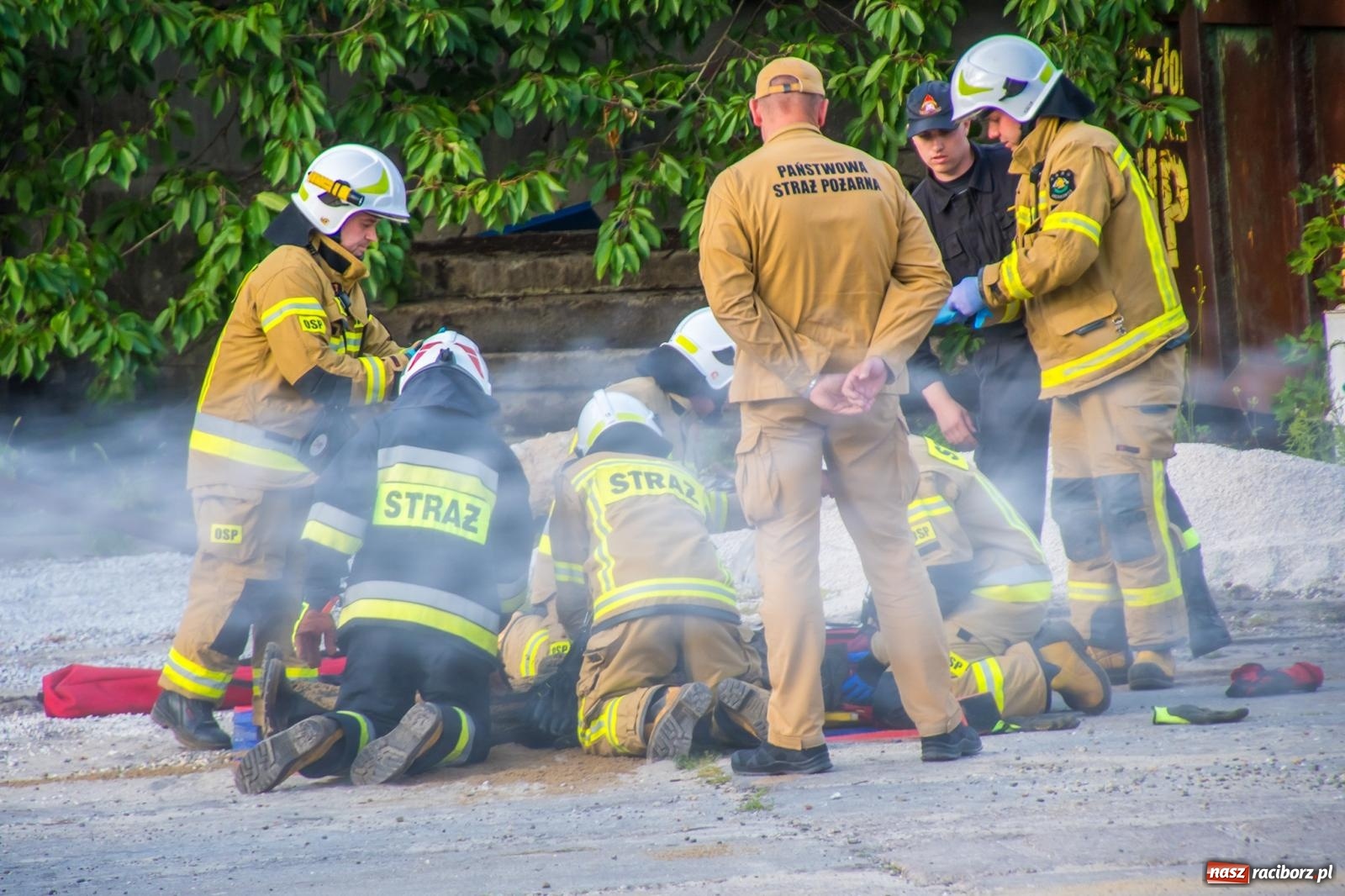 Zdjęcie w galerii na portalu naszraciborz.pl: Ćwiczenia strażackie w Krzanowicach. Świętowanie 135-lecia miejscowej OSP wiadomości z regionu