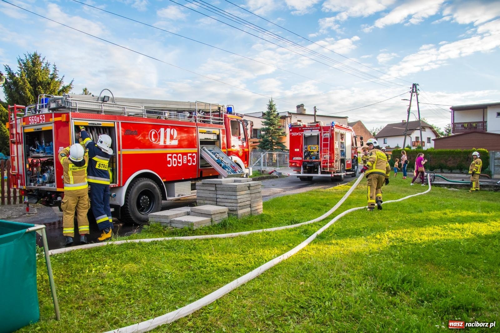 Zdjęcie w galerii na portalu naszraciborz.pl: Ćwiczenia strażackie w Krzanowicach. Świętowanie 135-lecia miejscowej OSP wiadomości z regionu