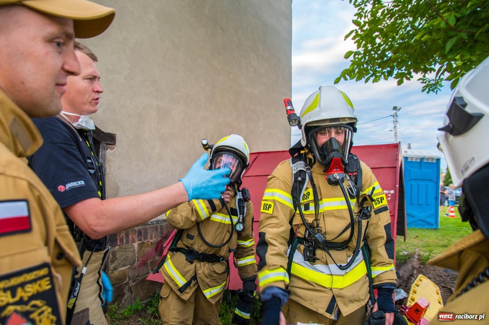 Zdjęcie w galerii na portalu naszraciborz.pl: Ćwiczenia strażackie w Krzanowicach. Świętowanie 135-lecia miejscowej OSP wiadomości z regionu