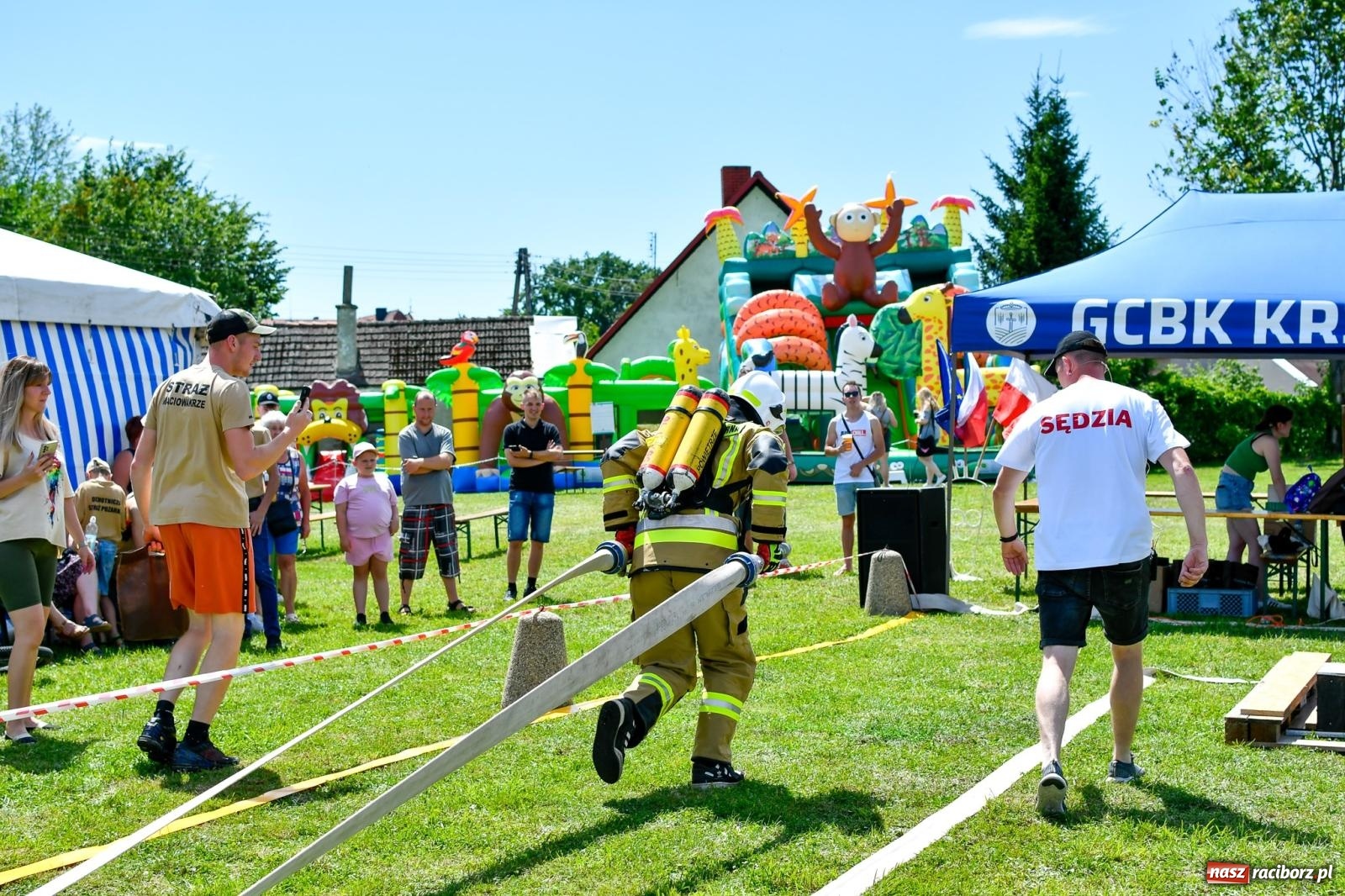 Zdjęcie w galerii na portalu naszraciborz.pl: VI Międzynarodowe Zawody Sportowo-Pożarnicze Żelazny jak strażak [FOTO i WIDEO] wiadomości z regionu