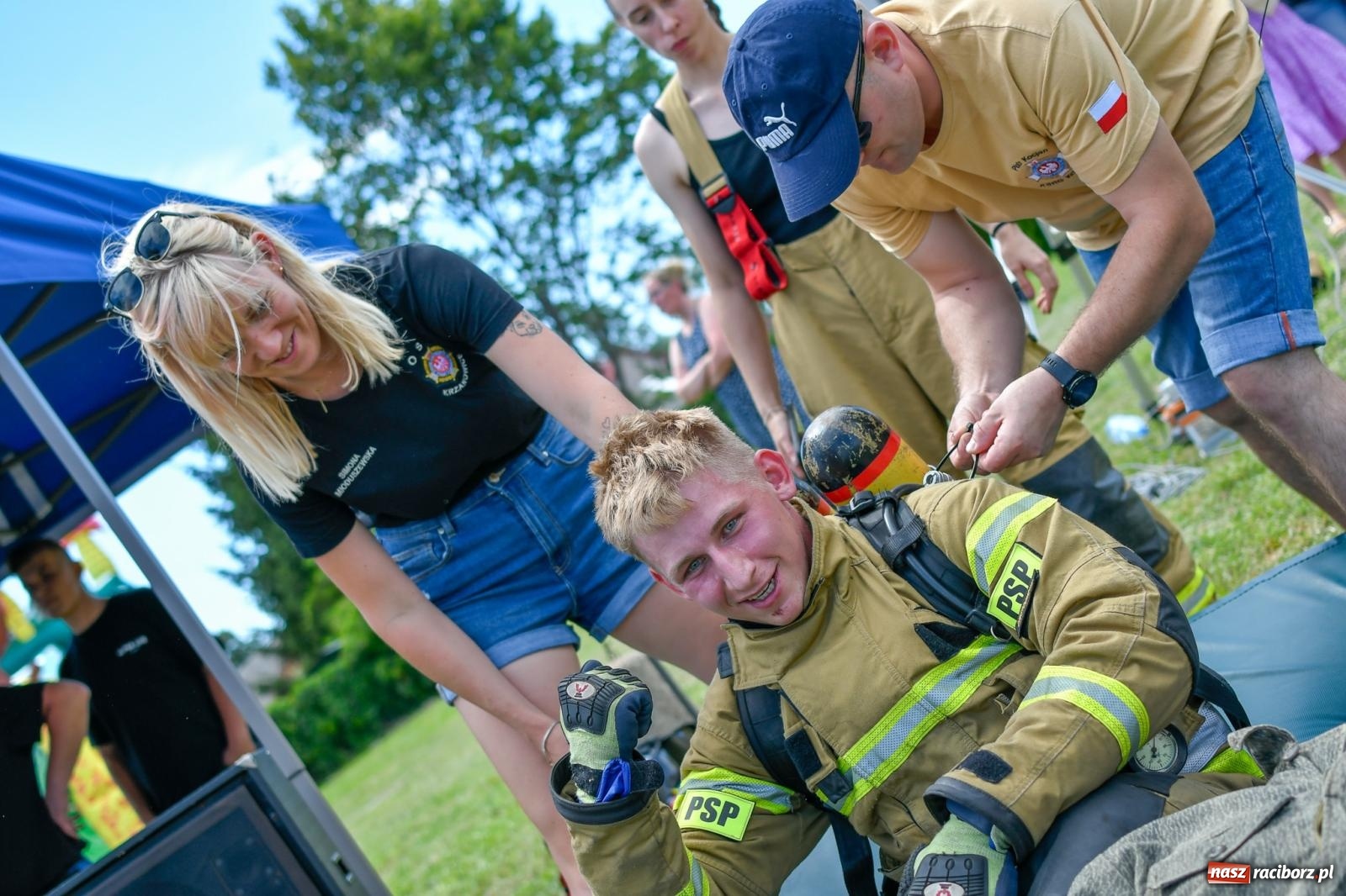 Zdjęcie w galerii na portalu naszraciborz.pl: VI Międzynarodowe Zawody Sportowo-Pożarnicze Żelazny jak strażak [FOTO i WIDEO] wiadomości z regionu