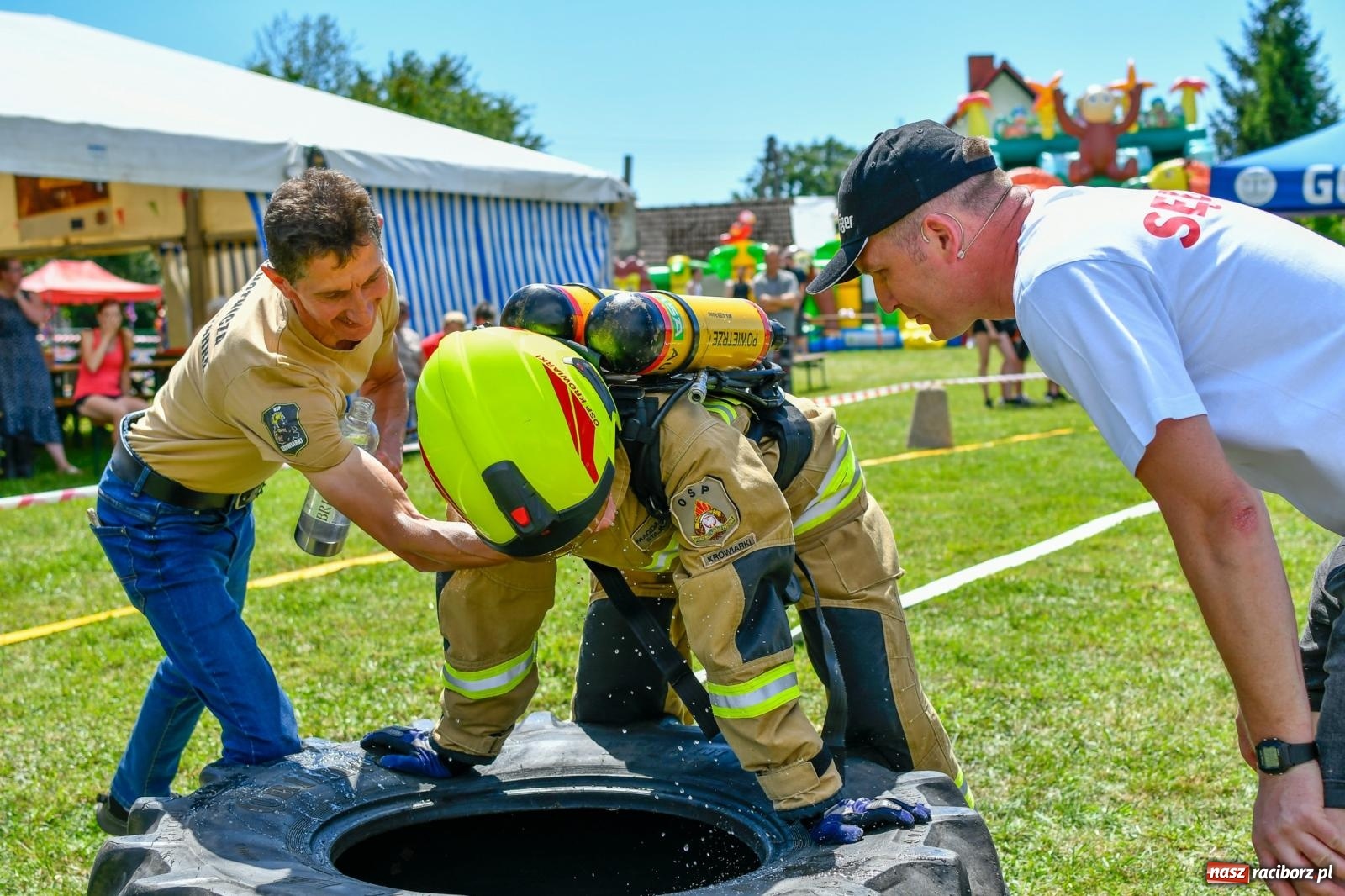 Zdjęcie w galerii na portalu naszraciborz.pl: VI Międzynarodowe Zawody Sportowo-Pożarnicze Żelazny jak strażak [FOTO i WIDEO] wiadomości z regionu