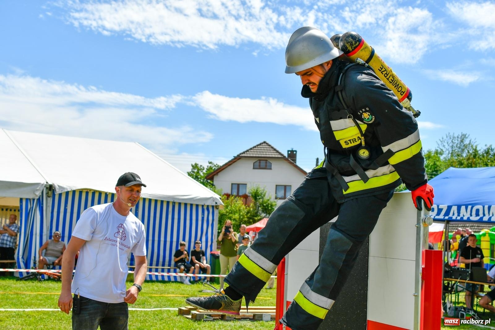 Zdjęcie w galerii na portalu naszraciborz.pl: VI Międzynarodowe Zawody Sportowo-Pożarnicze Żelazny jak strażak [FOTO i WIDEO] wiadomości z regionu