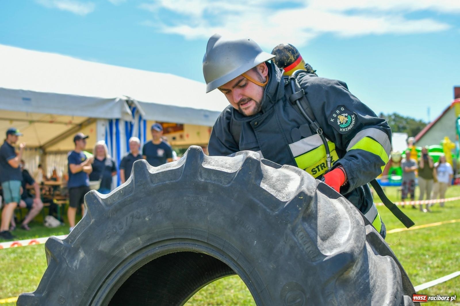 Zdjęcie w galerii na portalu naszraciborz.pl: VI Międzynarodowe Zawody Sportowo-Pożarnicze Żelazny jak strażak [FOTO i WIDEO] wiadomości z regionu