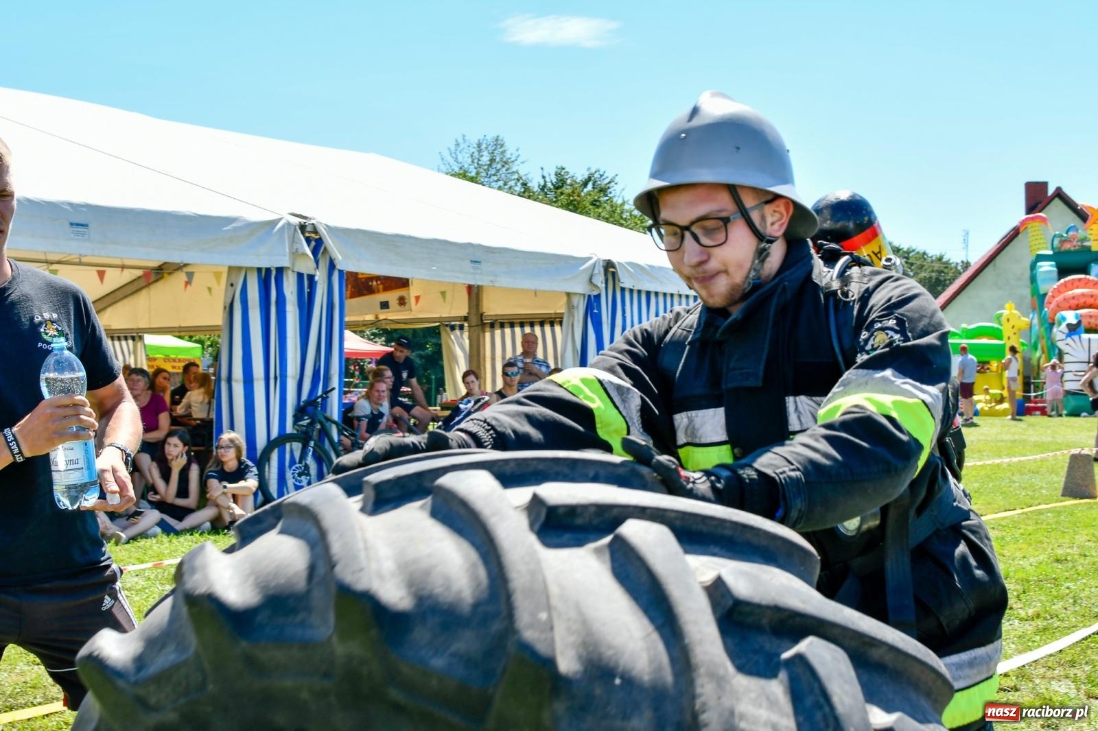 Zdjęcie w galerii na portalu naszraciborz.pl: VI Międzynarodowe Zawody Sportowo-Pożarnicze Żelazny jak strażak [FOTO i WIDEO] wiadomości z regionu