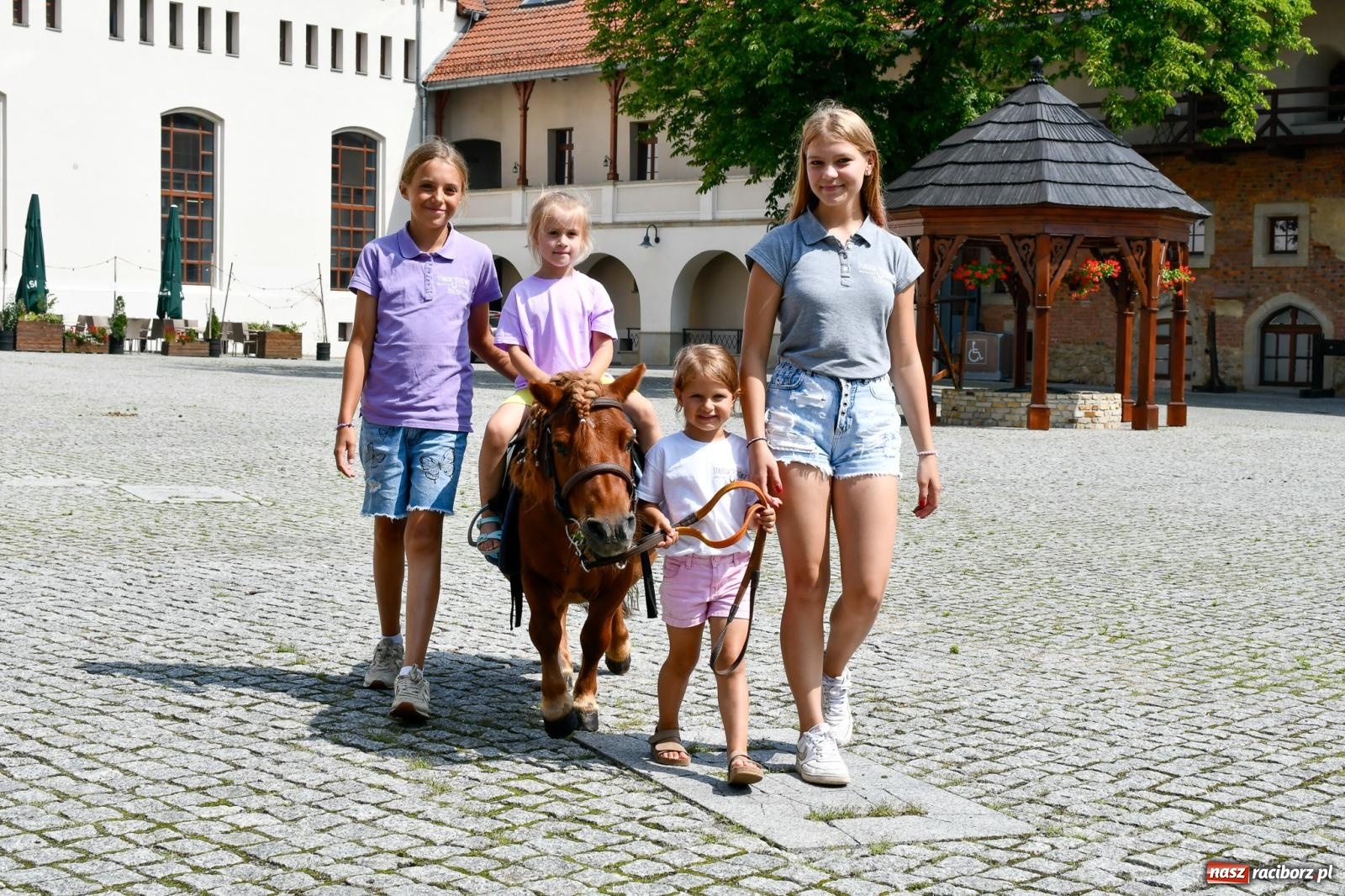 Zdjęcie w galerii na portalu naszraciborz.pl: Hobby horse i konne przejażdżki na raciborskim zamku: Pierwsza odsłona akcji Wakacje w Powiecie wiadomości z regionu
