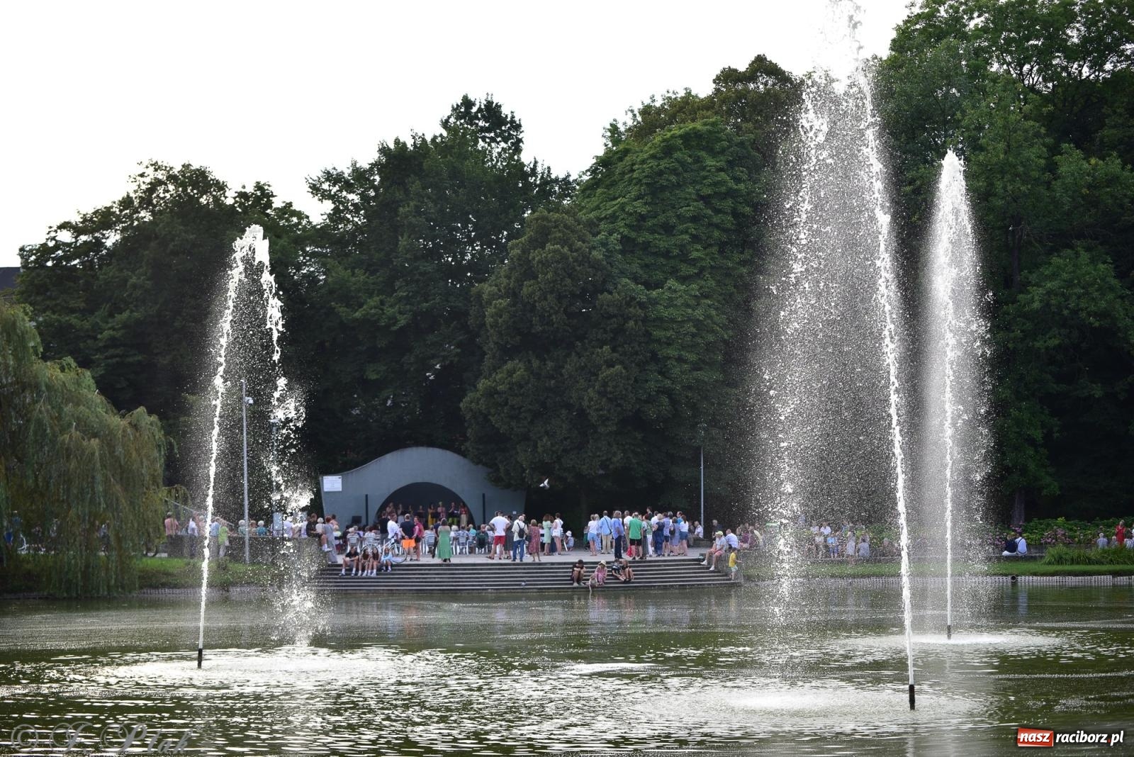 Zdjęcie w galerii na portalu naszraciborz.pl: The Beatles Forever - koncert letni na podsumowanie warsztatów wokalnych w parku im. Miasta Roth [FOTO i WIDEO] wiadomości z regionu