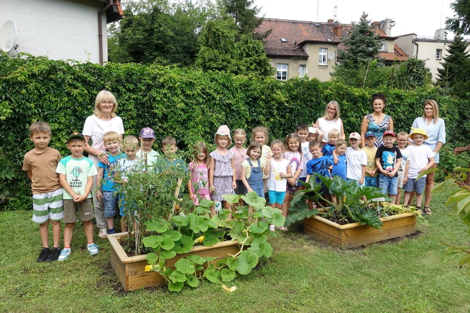 Zdjęcie w galerii na portalu naszraciborz.pl: Mali ogrodnicy dbają o swoje warzywniki i delektują się pierwszymi zbiorami wiadomości z regionu