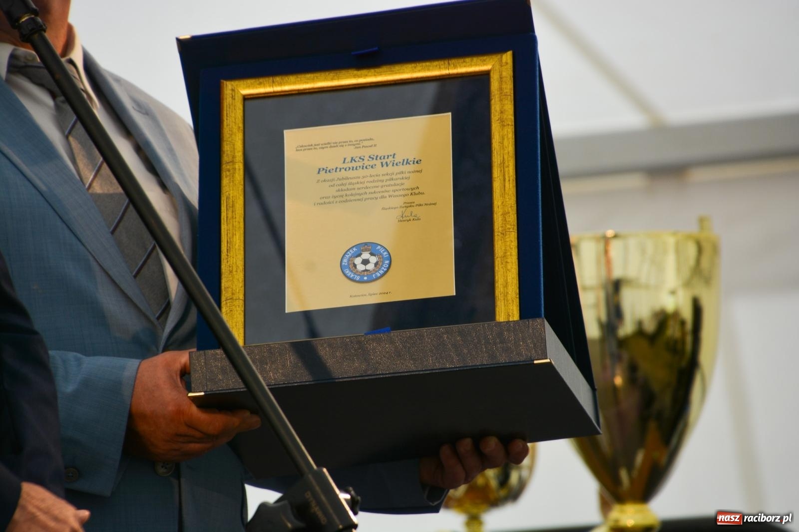 Zdjęcie w galerii na portalu naszraciborz.pl: 100 lat sportu w Pietrowicach Wielkich. Oficjalne obchody wiadomości z regionu