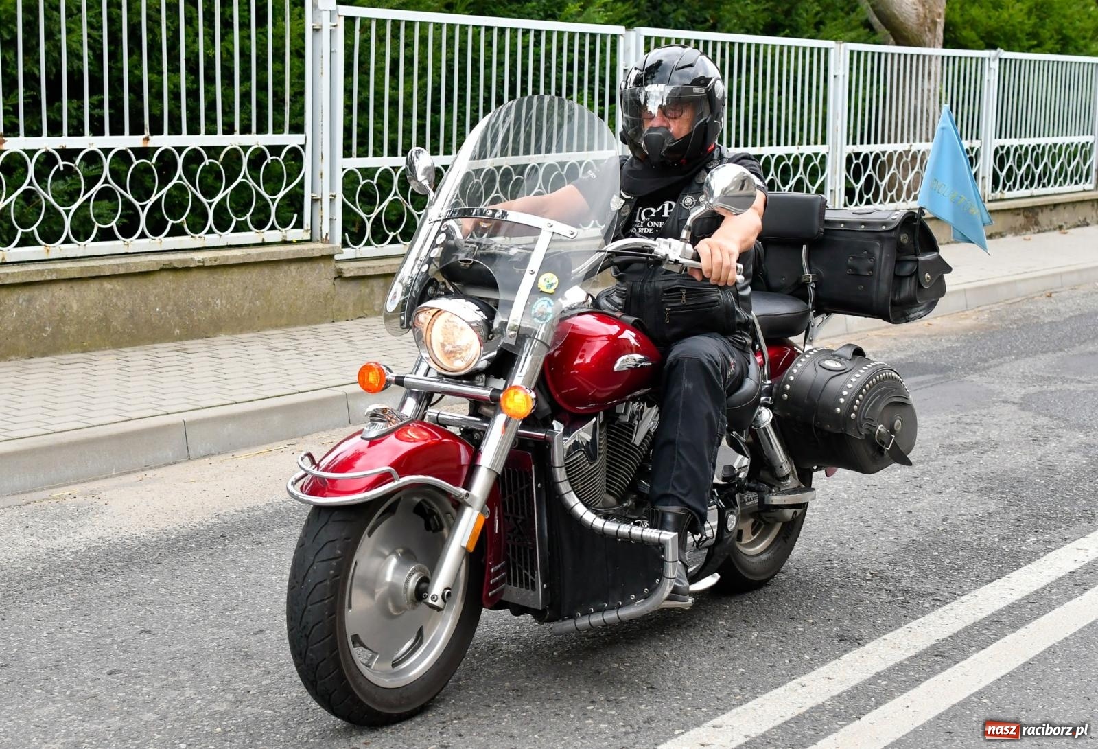 Zdjęcie w galerii na portalu naszraciborz.pl: Parada motocyklistów w Pogrzebieniu [FOTO i WIDEO] wiadomości z regionu