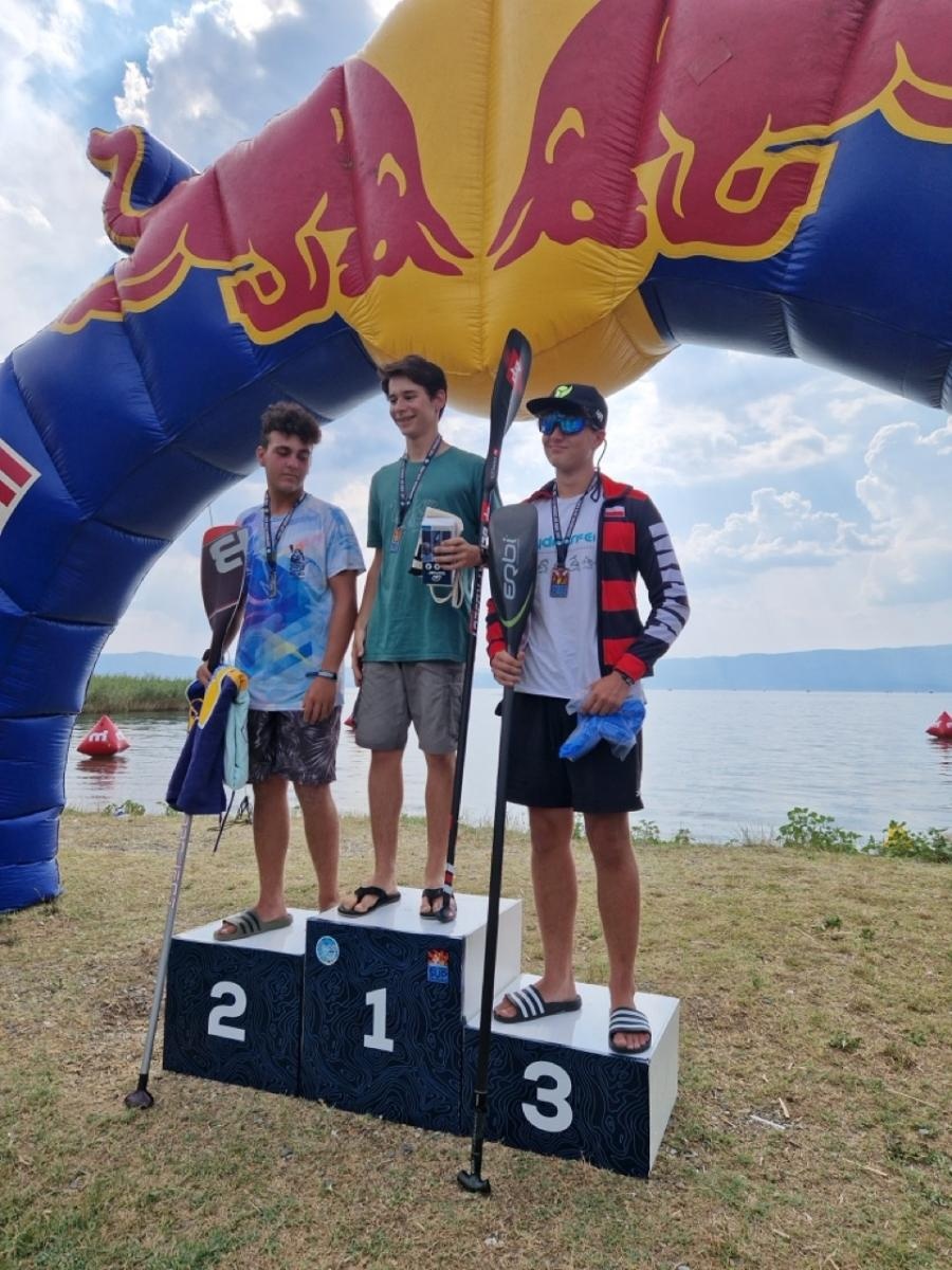 Zdjęcie w galerii na portalu naszraciborz.pl: Sukces raciborskiej ekipy na Lake Ohrid SUP Crossing w Macedonii Północnej wiadomości z regionu