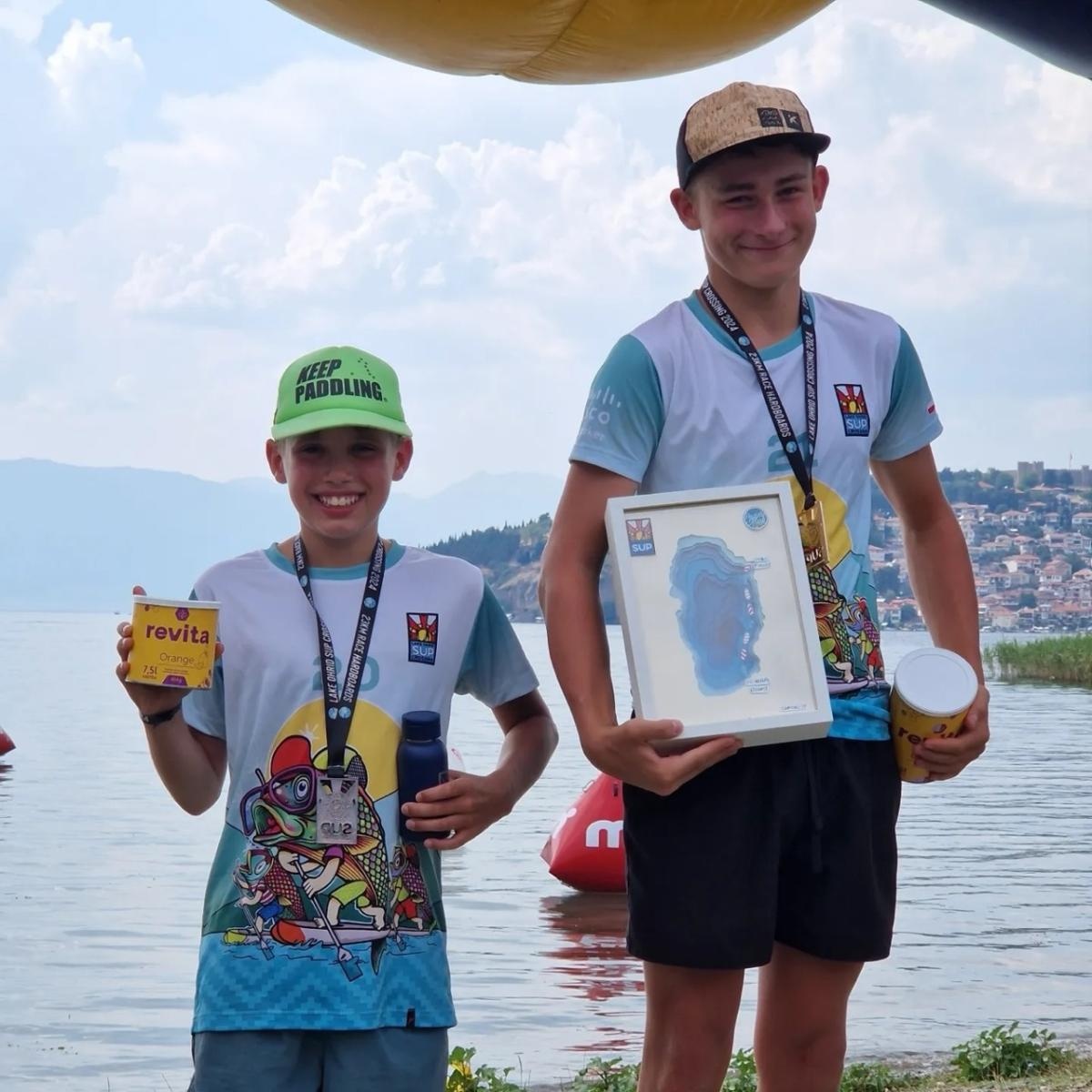 Zdjęcie w galerii na portalu naszraciborz.pl: Sukces raciborskiej ekipy na Lake Ohrid SUP Crossing w Macedonii Północnej wiadomości z regionu