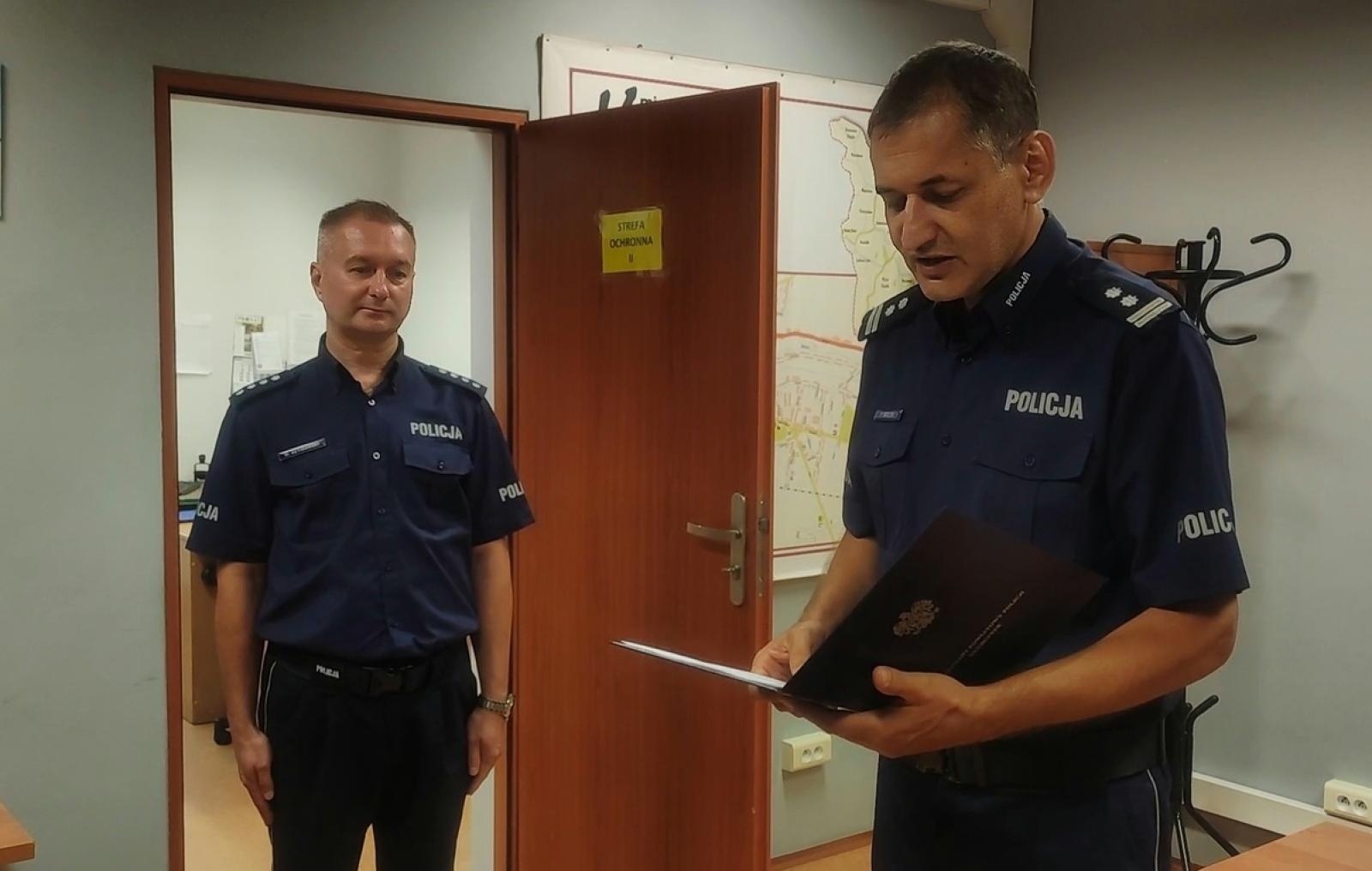 Zdjęcie w galerii na portalu naszraciborz.pl: Raciborzanin komendantem policji w Kietrzu wiadomości z regionu