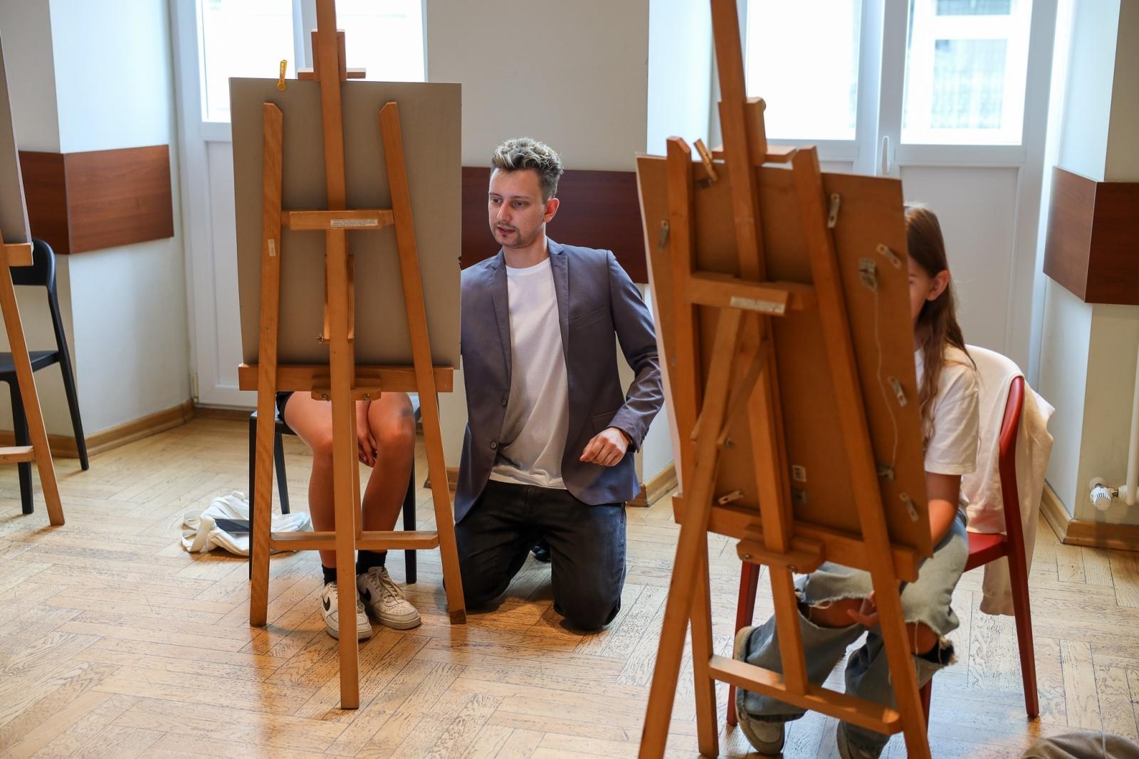 Zdjęcie w galerii na portalu naszraciborz.pl: Letnia pracownia malarstwa w RCK wiadomości z regionu